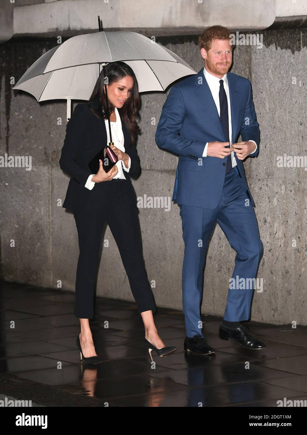 Prince Harry and Meghan Markle attending the  Endeavour Fund Awards Ceremony, Goldsmiths Hall, London. Picture credit should read: Doug Peters/EMPICS Entertainment   Stock Photo