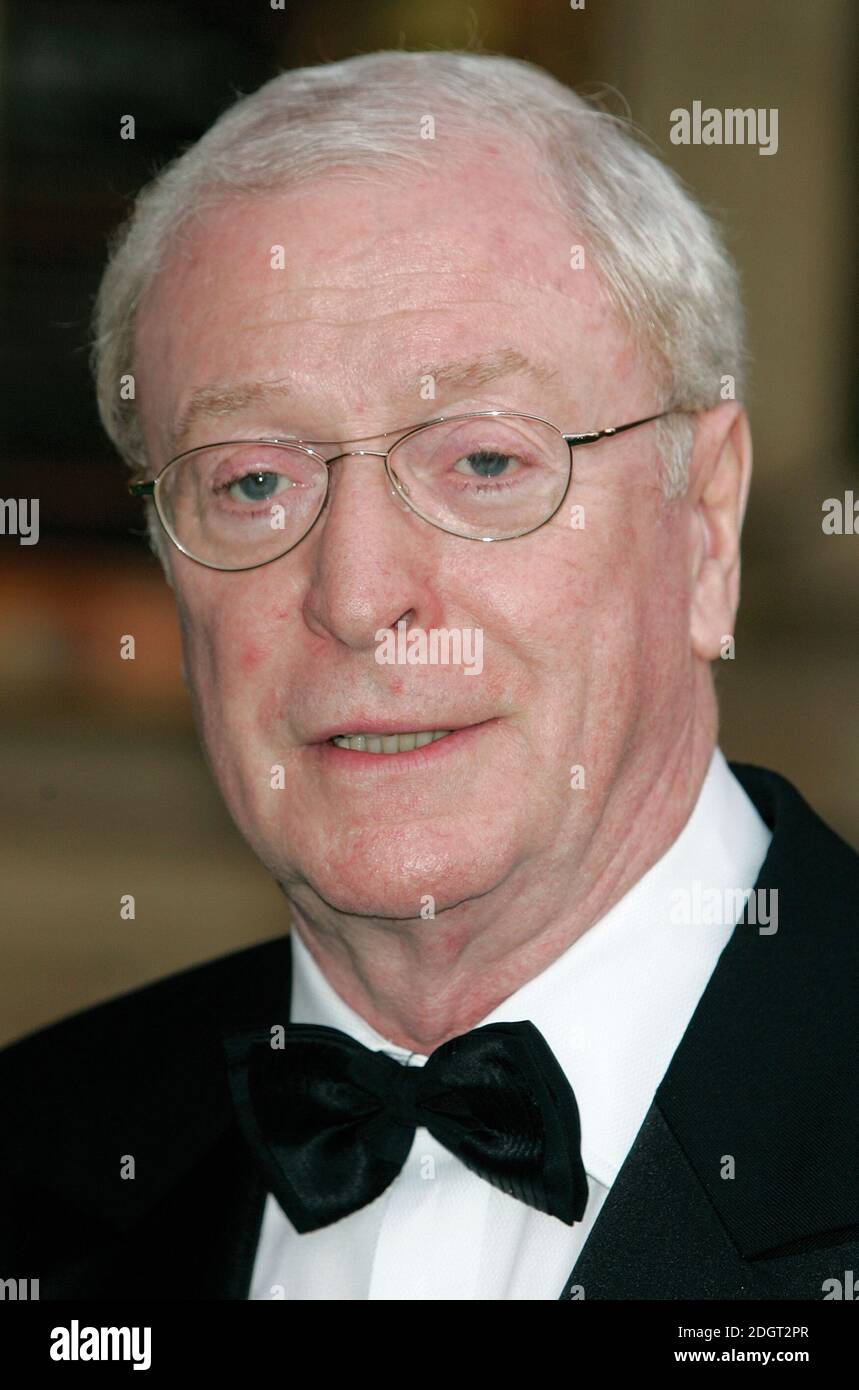 Michael Caine arriving Stock Photo Alamy
