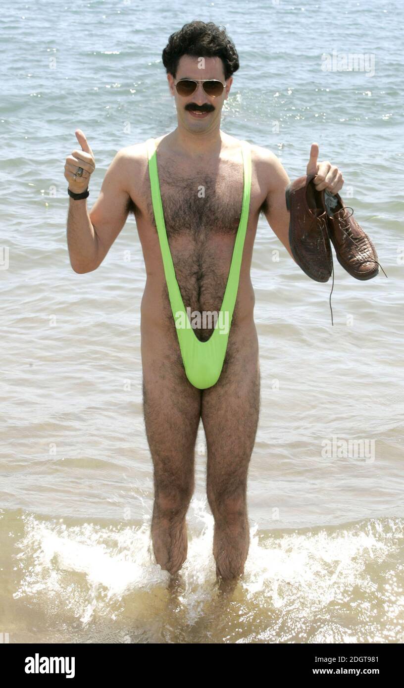 Borat complete with thong Stock Photo - Alamy