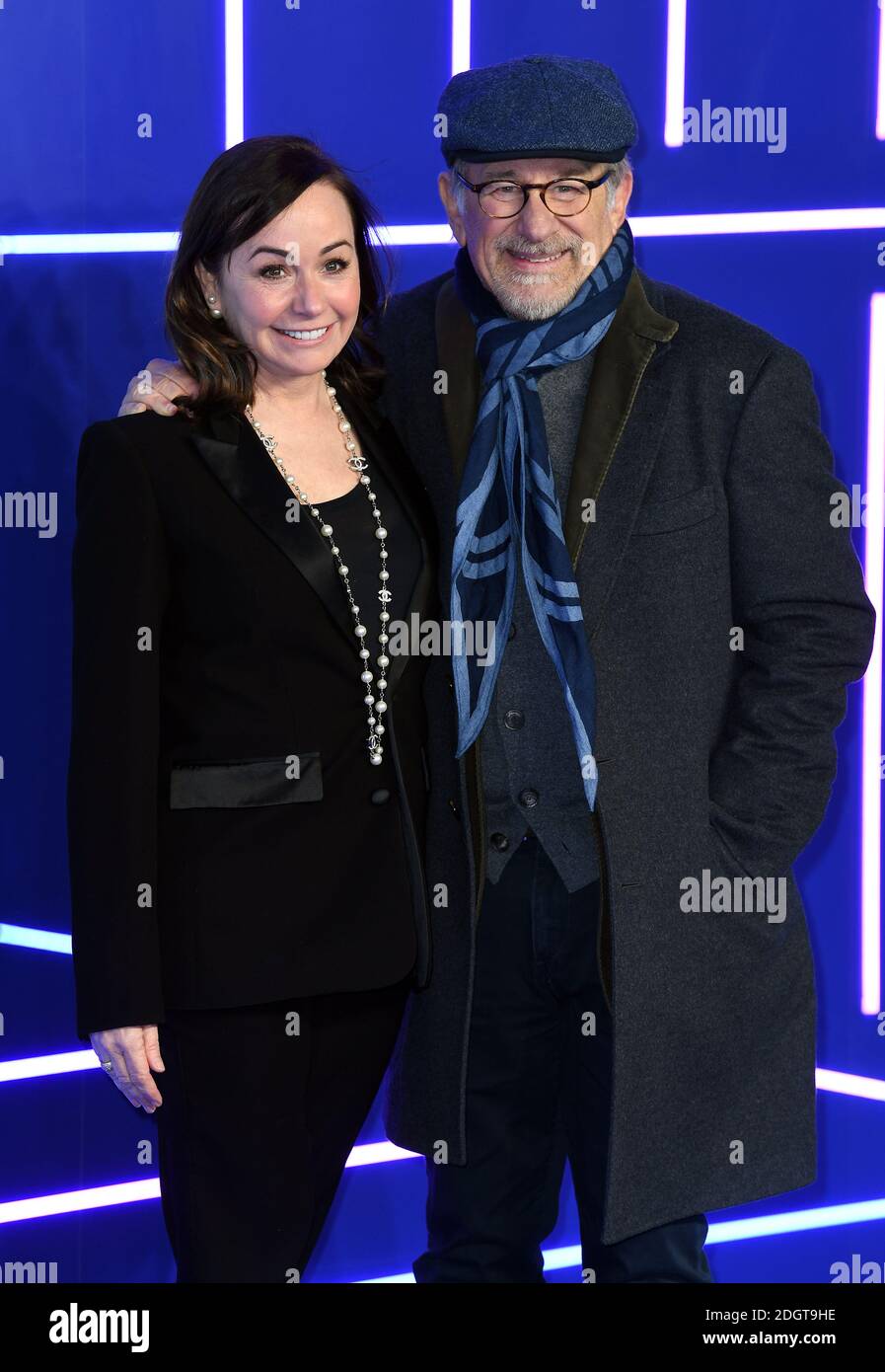 Steven Spielberg (right) and Kristie Macosko Krieger attending the