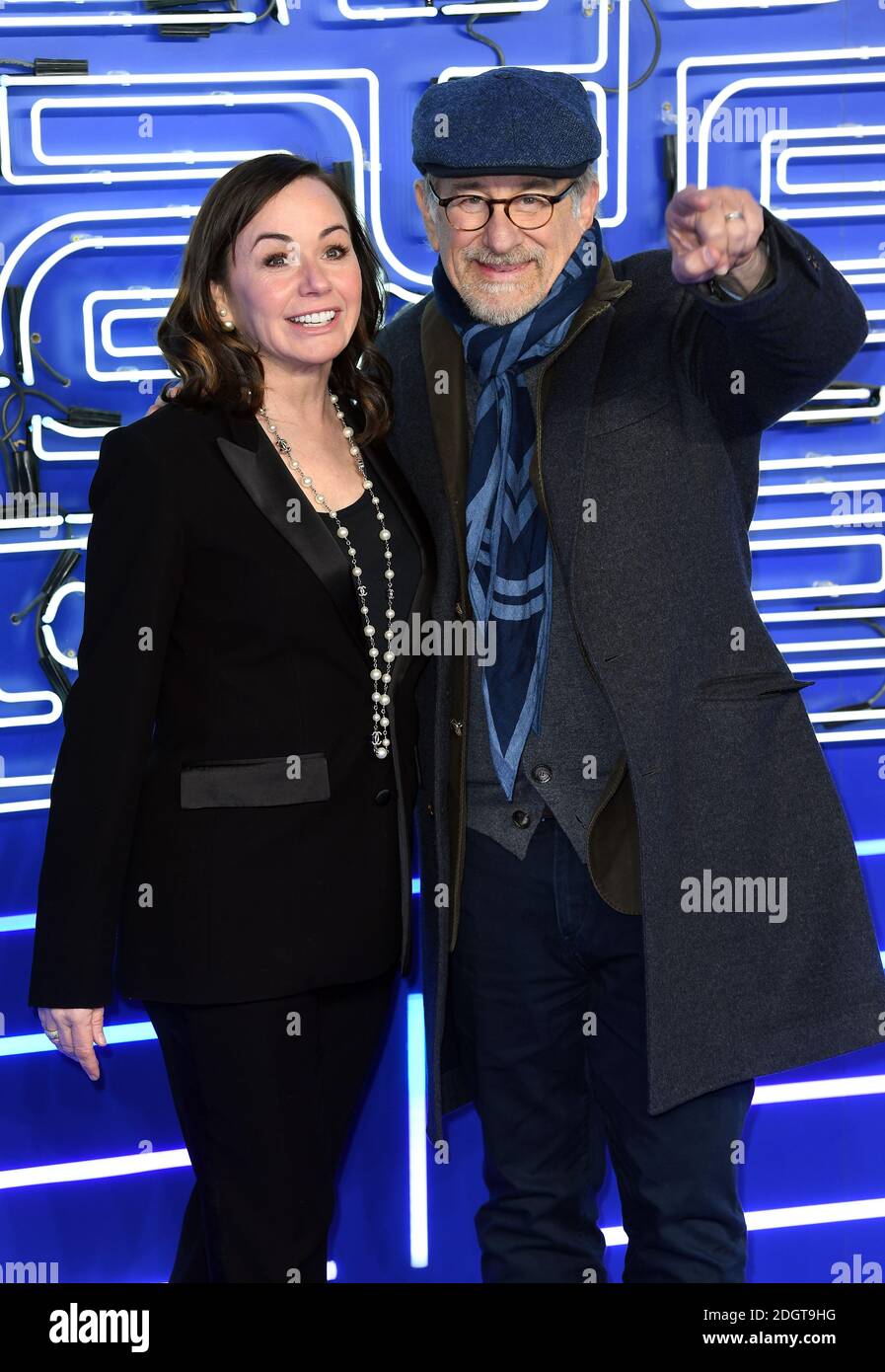 Steven Spielberg (right) and Kristie Macosko Krieger attending the