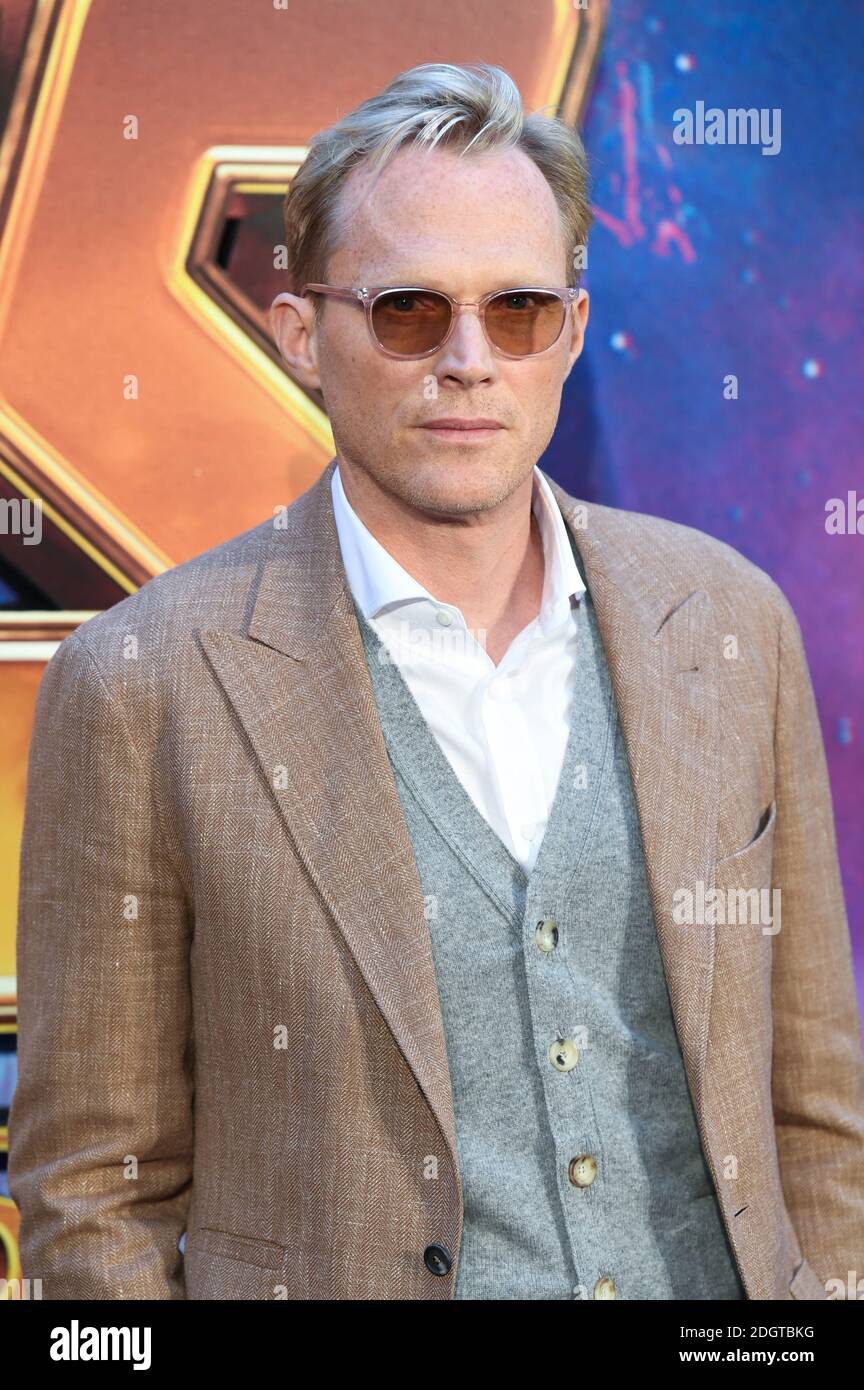 Paul Bettany arriving at the Avengers Infinity War UK Fan Event, London