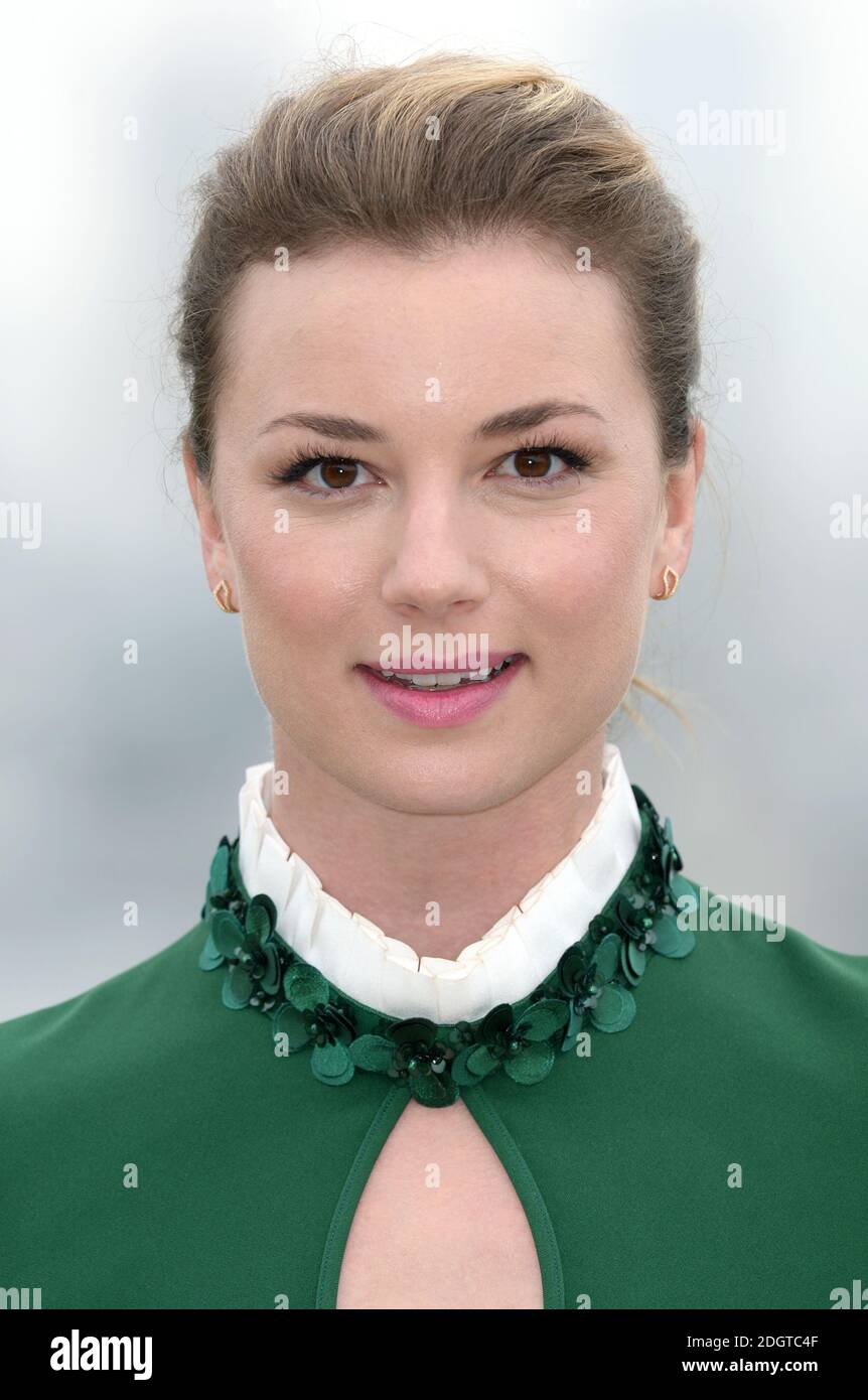 Emily VanCamp attending a photocall for NBCUniversal drama The Resident