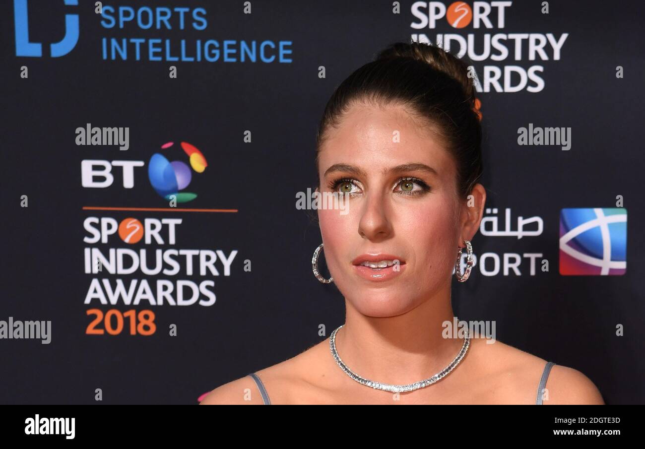 Johanna Konta attending the BT Sport Industry Awards 2018 held at