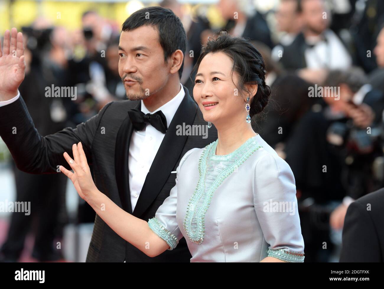Fan Liao and Tao Zhao attending The Eternals (Ash Is Purest White) premiere  as part of the 71st Cannes Film Festival Stock Photo - Alamy