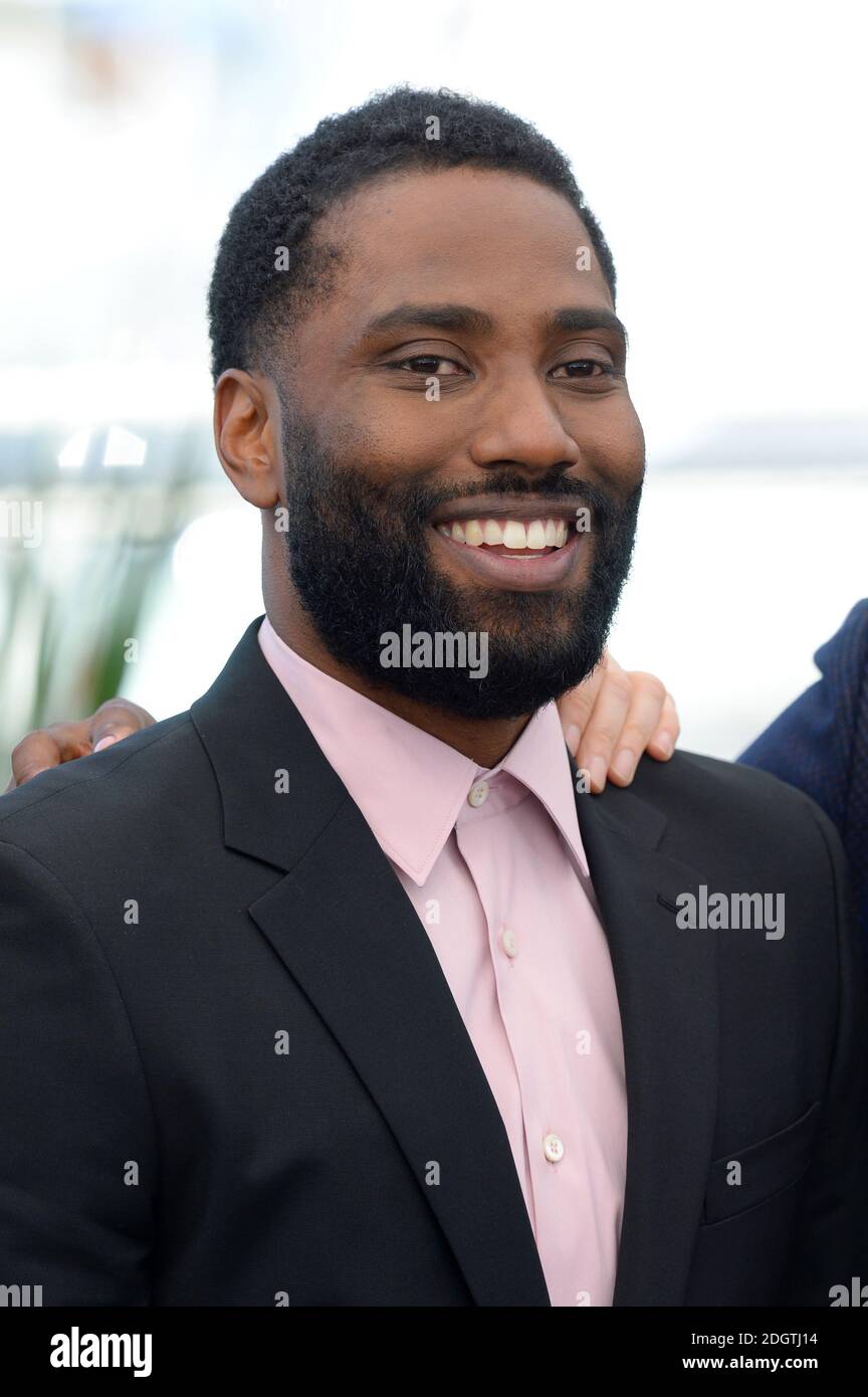 John David Washington during the BlacKkKlansman photocall held during