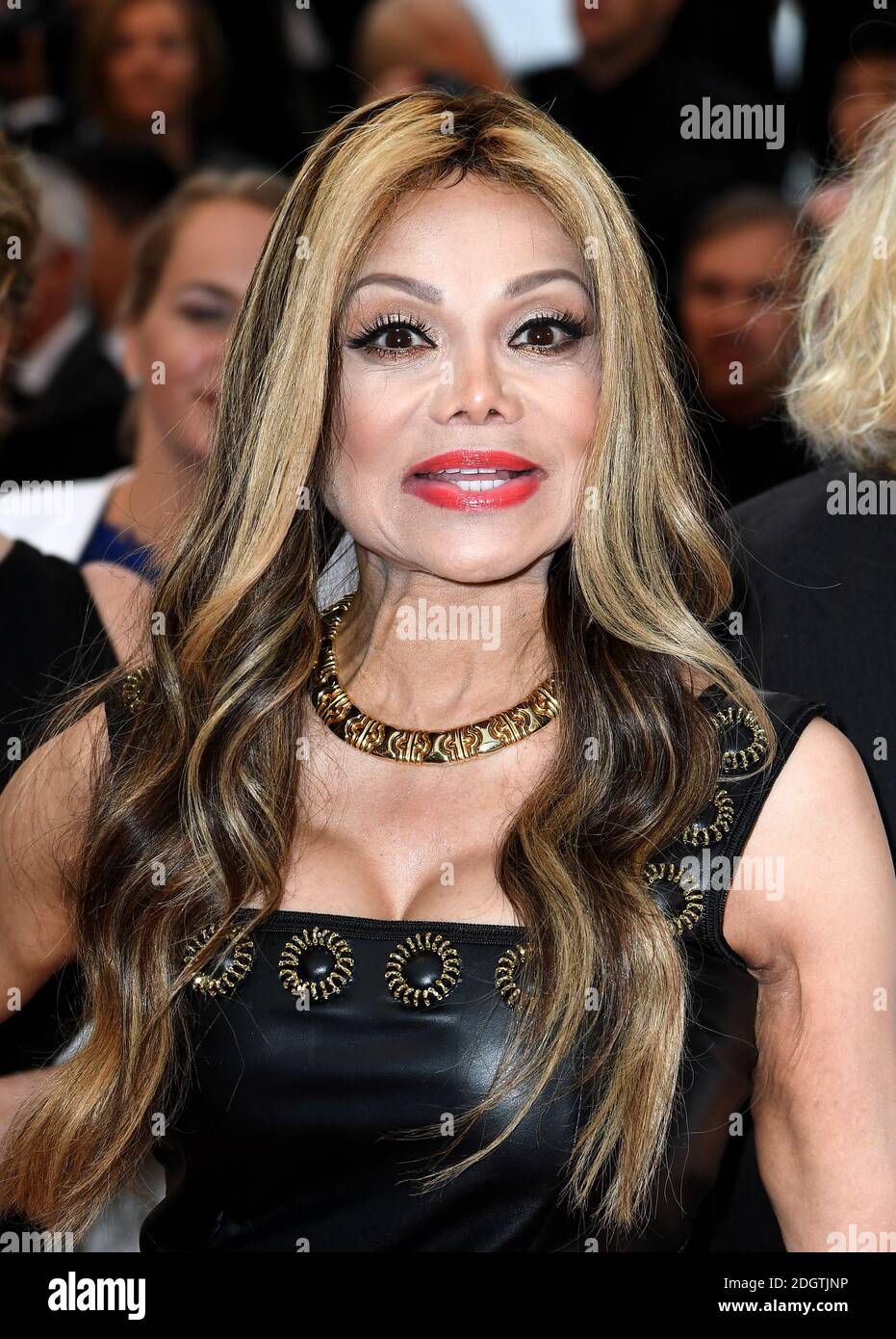 La Toya Jackson attending the Burning Premiere at the Palais De