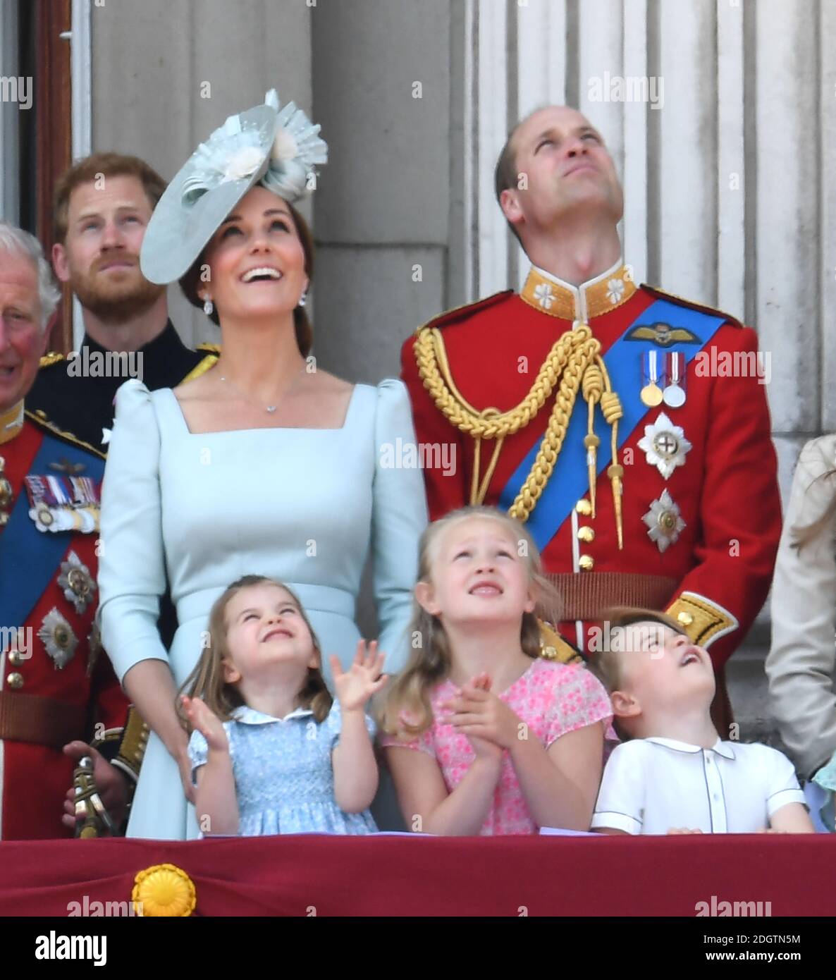 Catherine Duchess Of Cambridge Prince William Prince George Savannah Phillips And Princess Charlotte On The Balcony Catherine Duchess Of Cambridge Prince William Prince George Savannah Phillips And Princess Charlotte On The Balcony