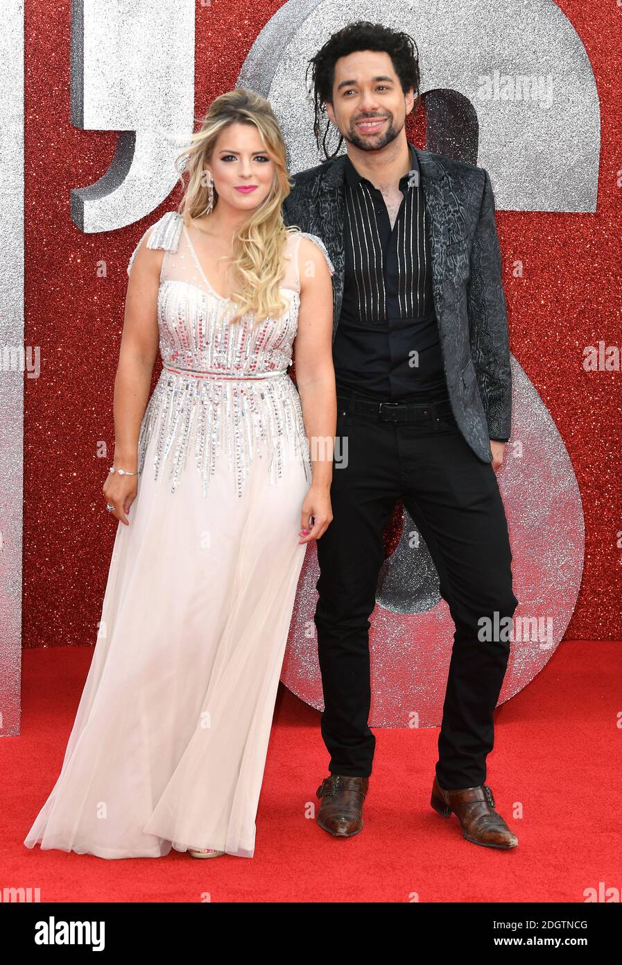 Crissie Rhodes (left) and Ben Earle attending the European premiere of