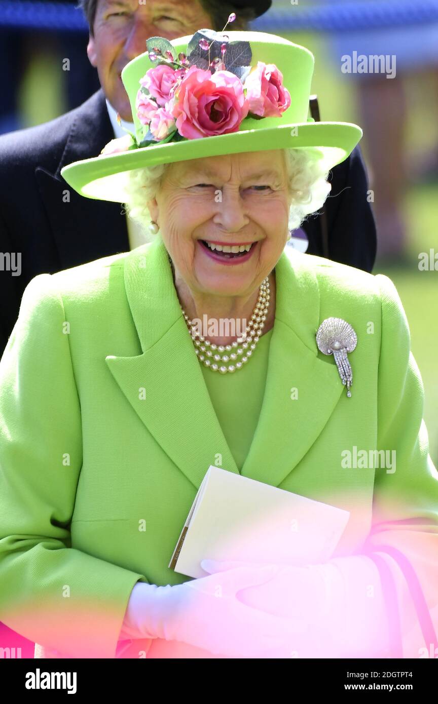 Queen Elizabeth II during day four of Royal Ascot at Ascot Racecourse
