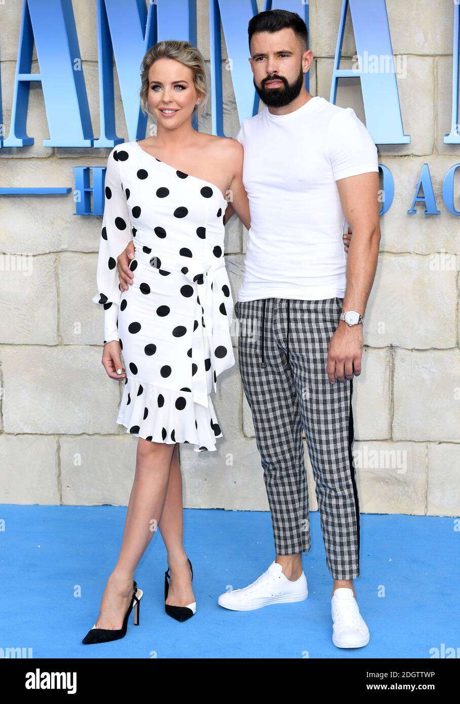 Lydia Bright and boyfriend Lee Cronin attending the premiere of Mamma