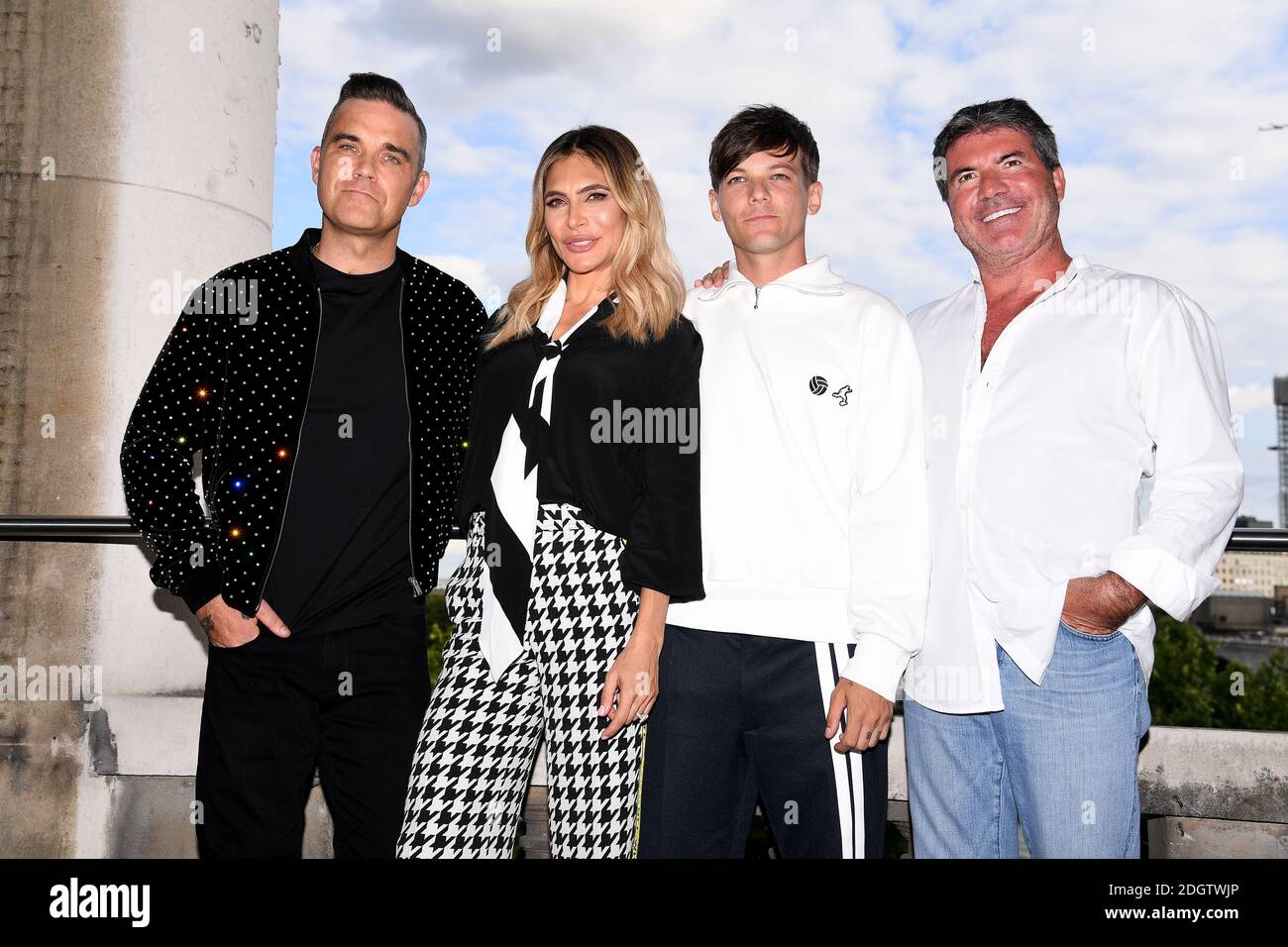 Robbie Williams, Ayda Field, Louis Tomlinson and Simon Cowell attending