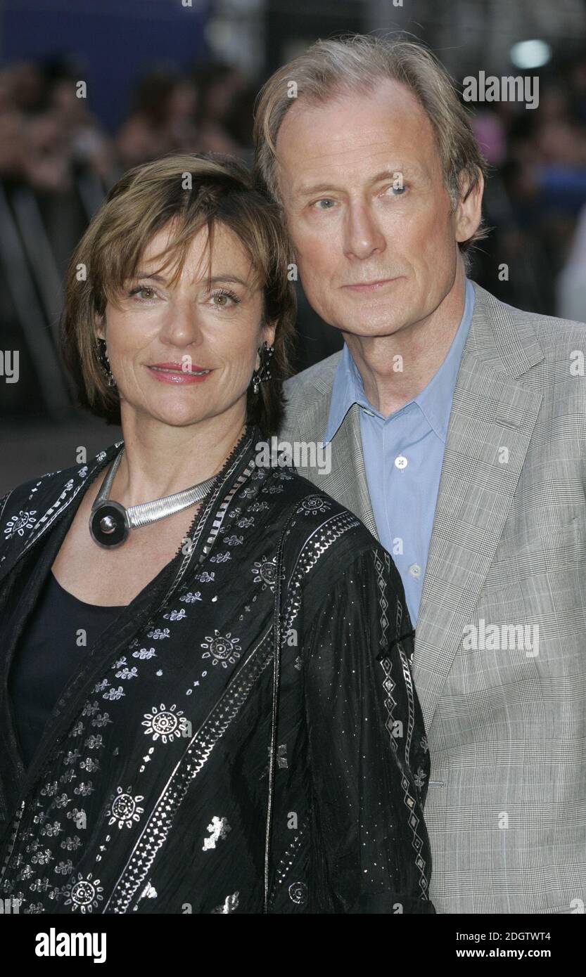 Bill Nighy and wife arriving. Stock Photo
