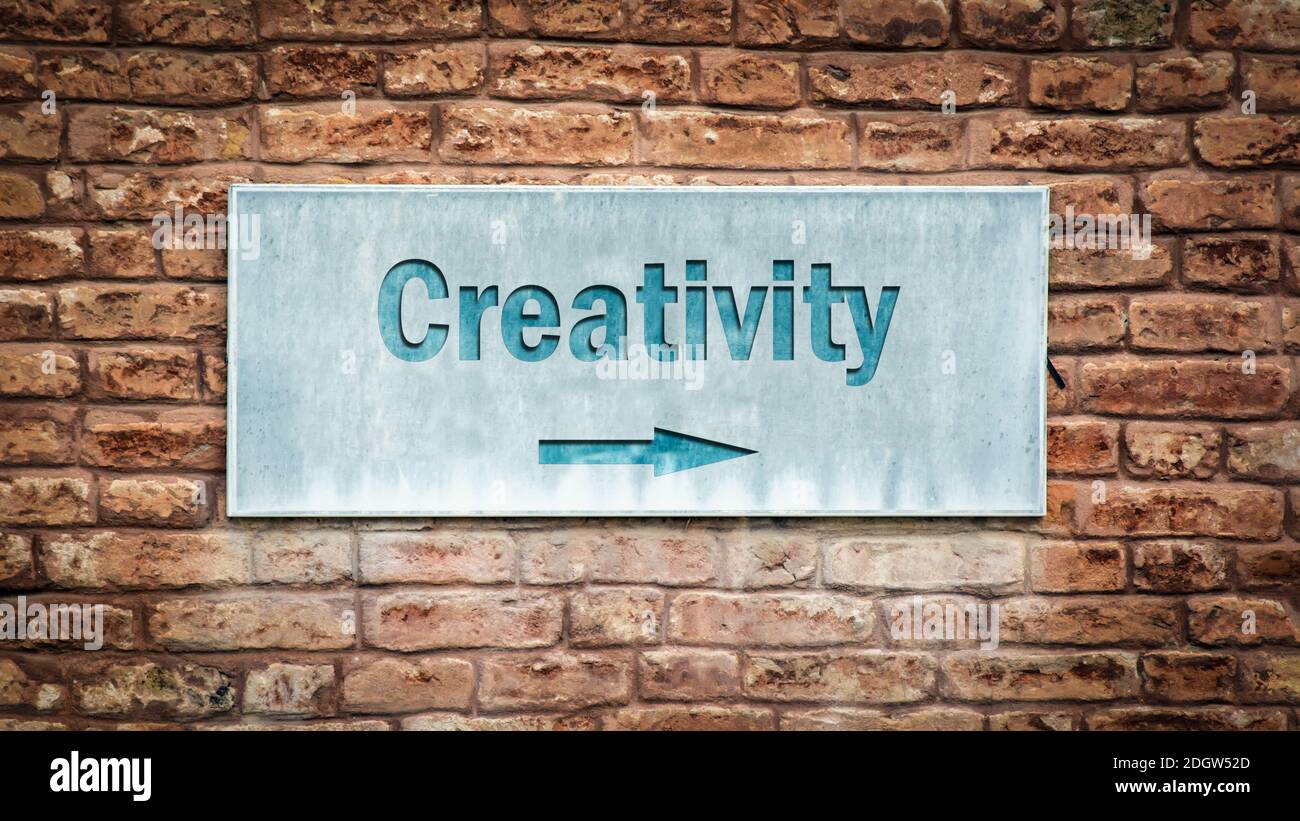 Inspiration creativity signpost hi-res stock photography and images - Alamy