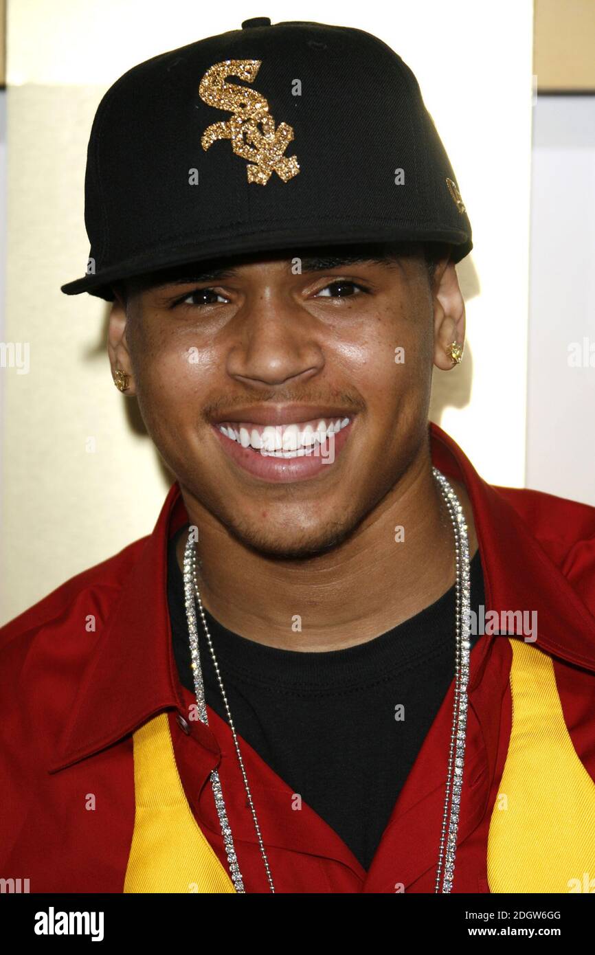Chris Brown arriving at the the MTV Video Music Awards 2006, Radio City, New York. Stock Photo