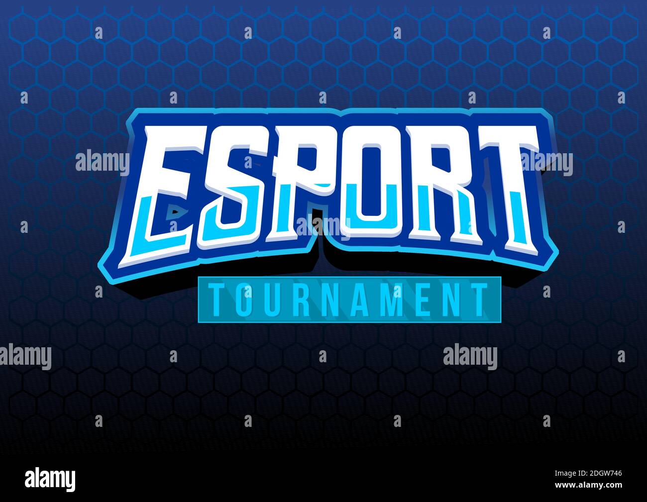 esport tournament bigg text vector illustration illustration Stock ...