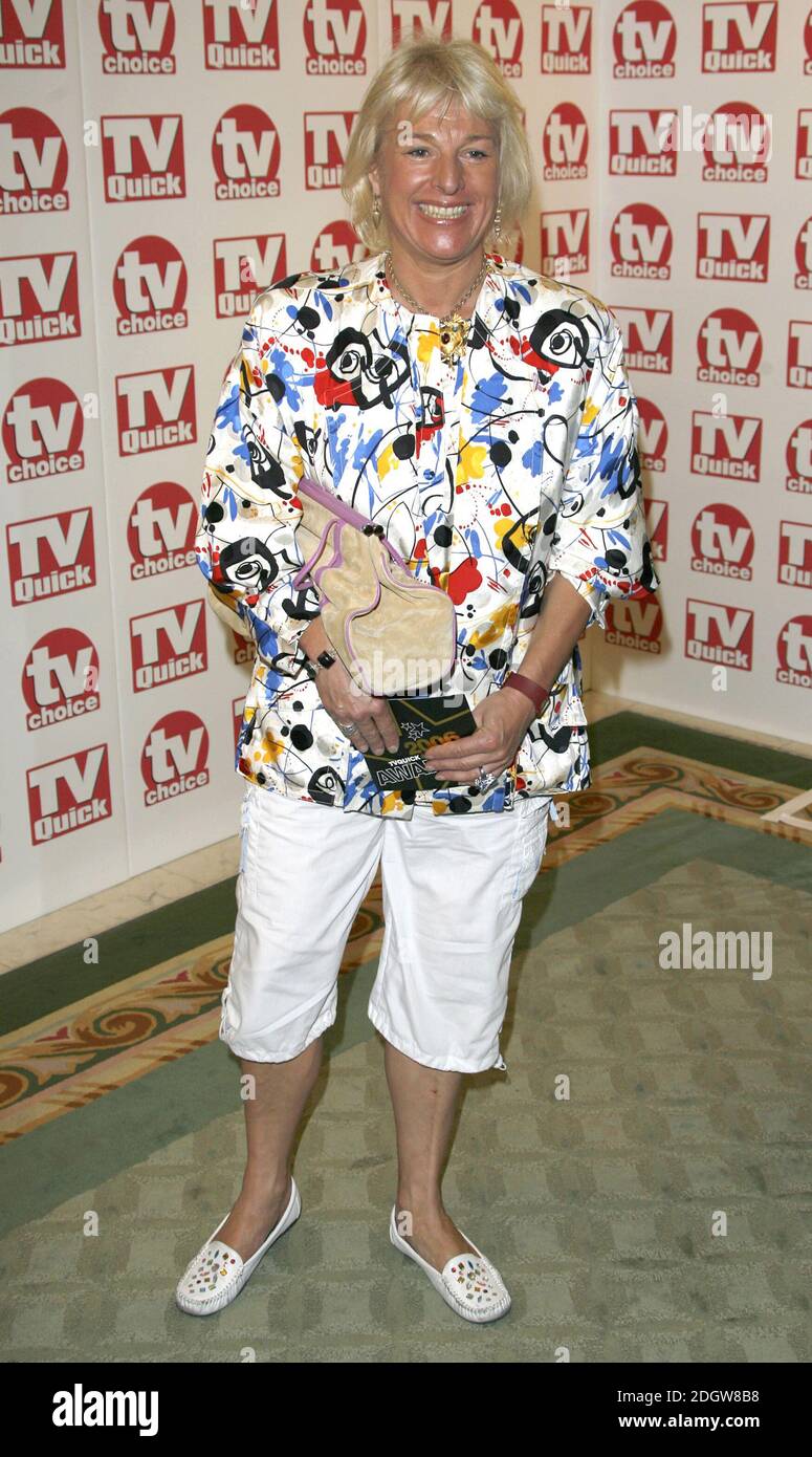 Carol Thatcher attending the The 2006 TV Quick and TV Choice Awards ...