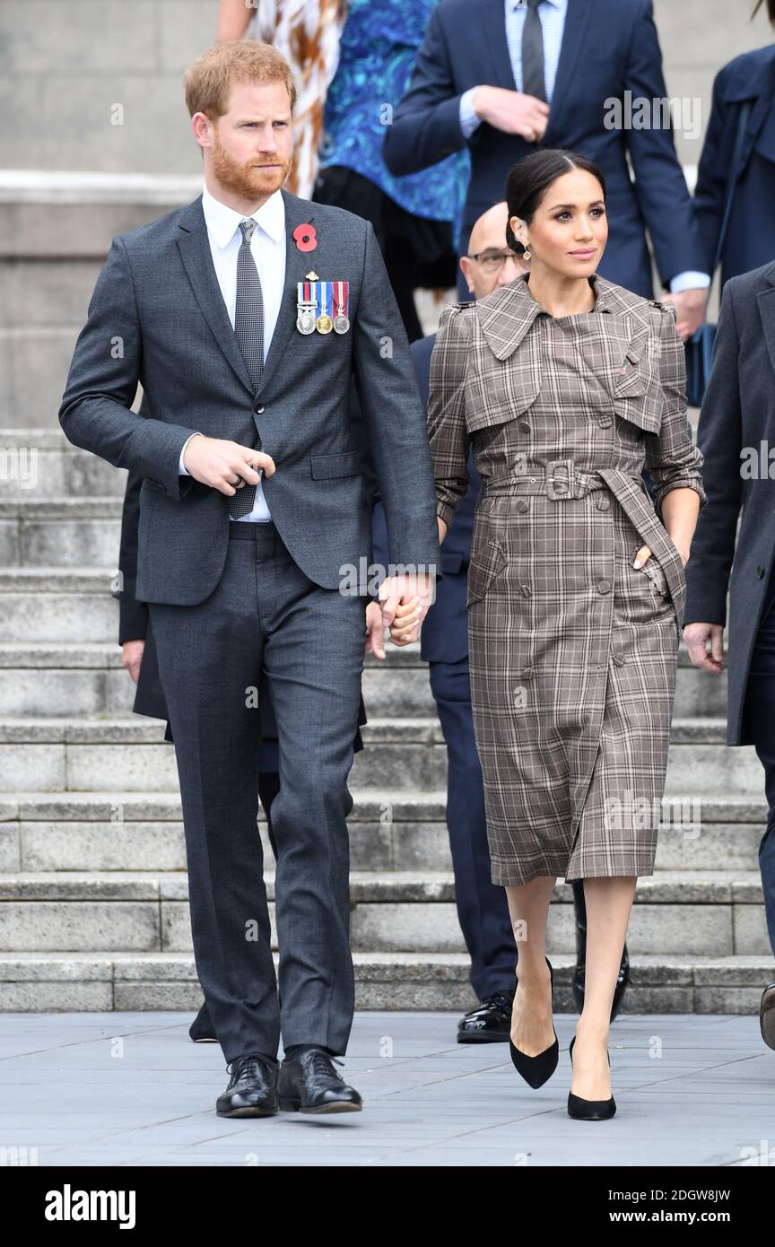 Prince Harry Duke of Sussex and Meghan Duchess of Sussex during a