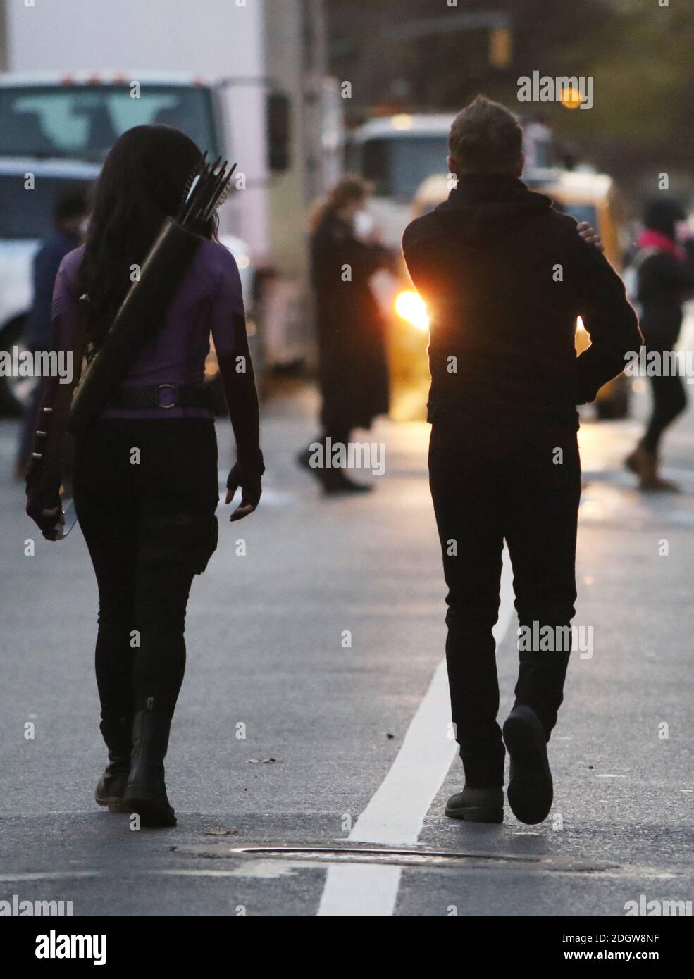 December 08, 2020 Jeremy Renner and Hailee Steinfeld shooting on