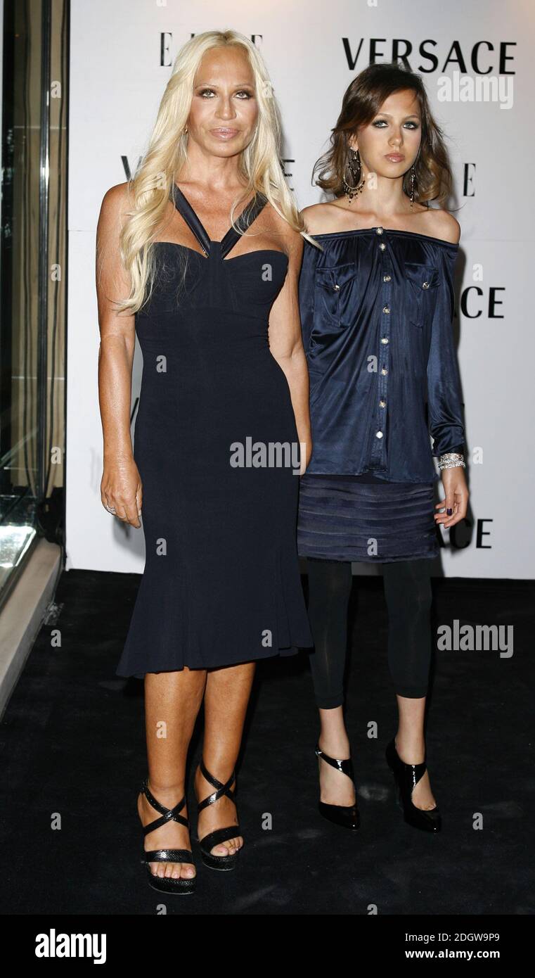 Donatella versace and allegra hi-res stock photography and images