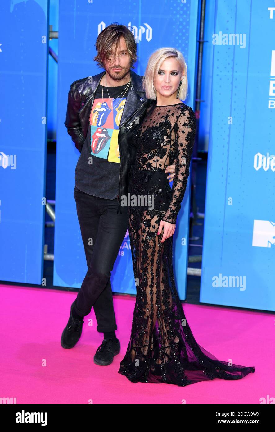 Ana Fernandez and Adrian Roma attending the MTV Europe Music Awards