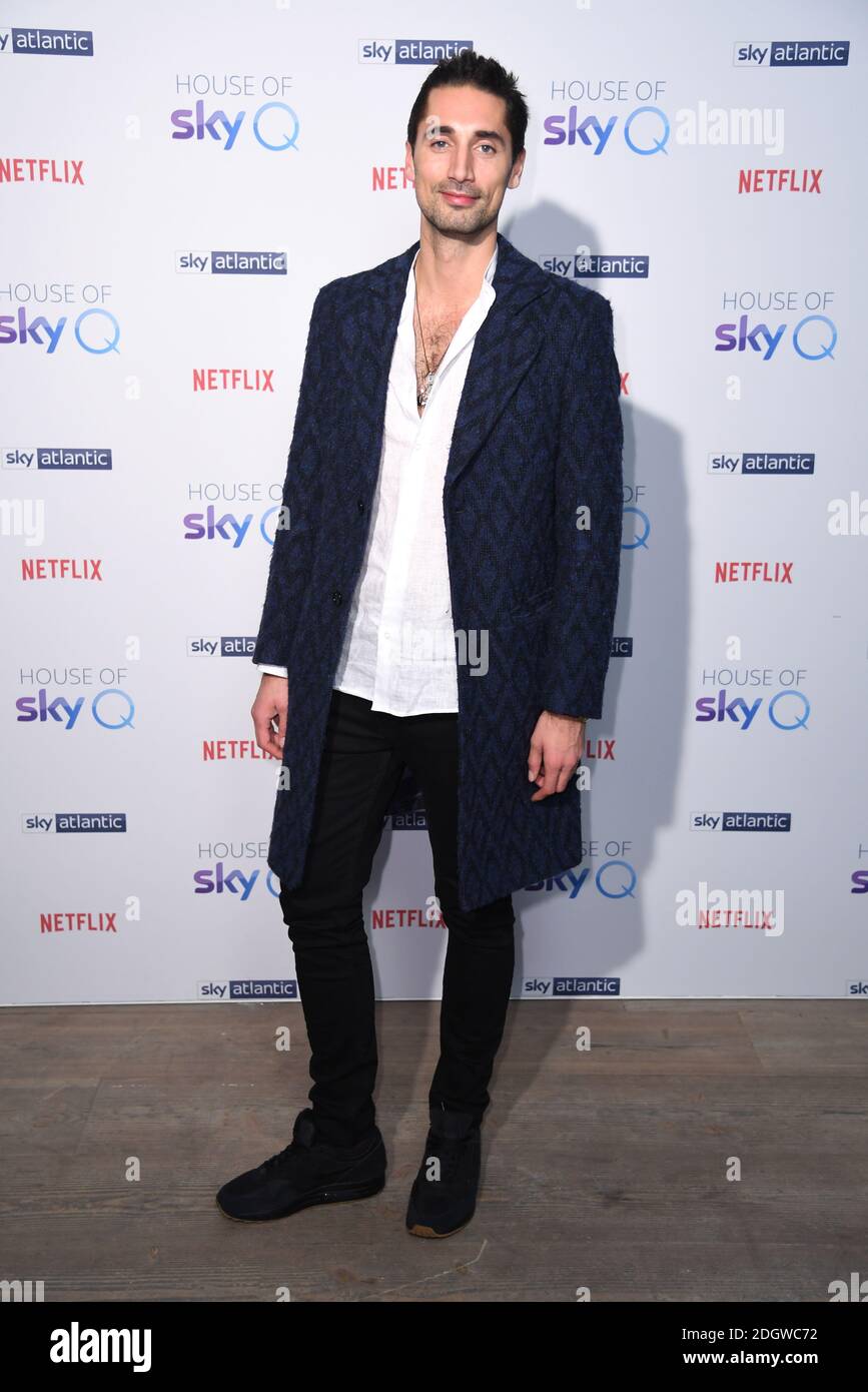Hugo Taylor arriving at the House of SkyQ Party, The Vinyl Factory