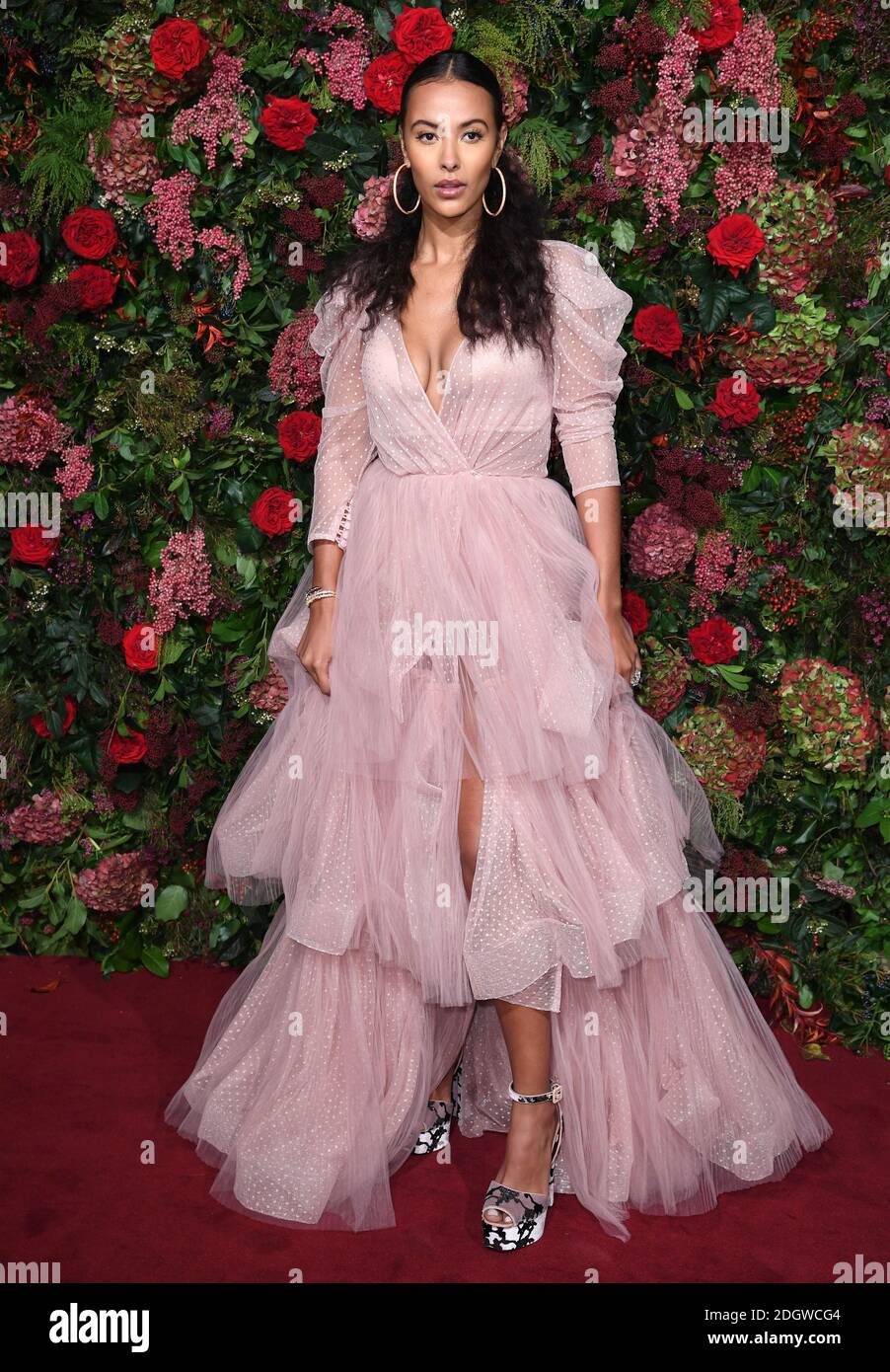 Maya Jama attending the Evening Standard Theatre Awards 2018 at the