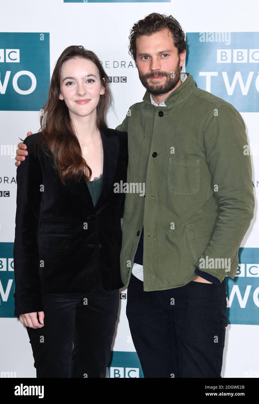 Ann skelly and jamie dornan attend a screening for the new bbc two