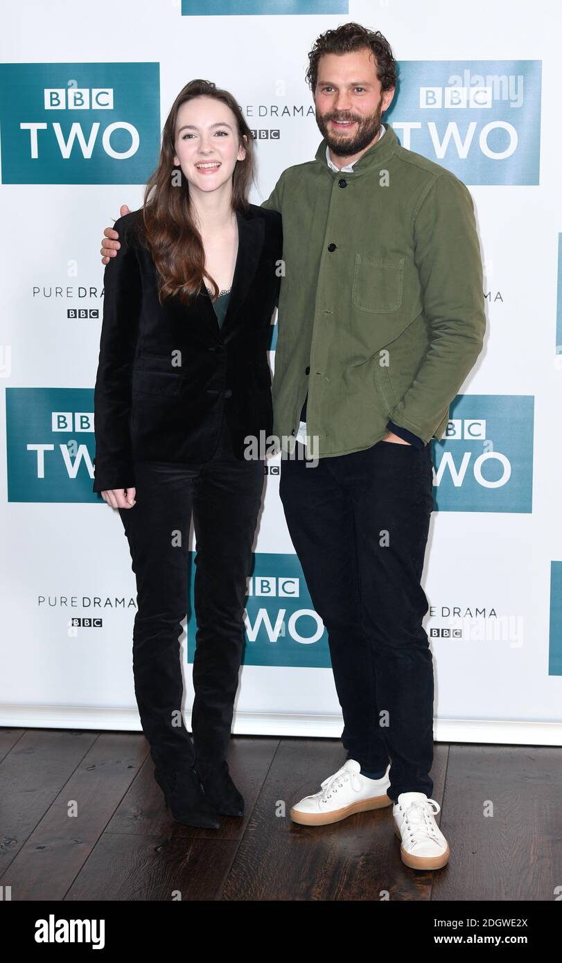 Ann skelly and jamie dornan attend a screening for the new bbc two