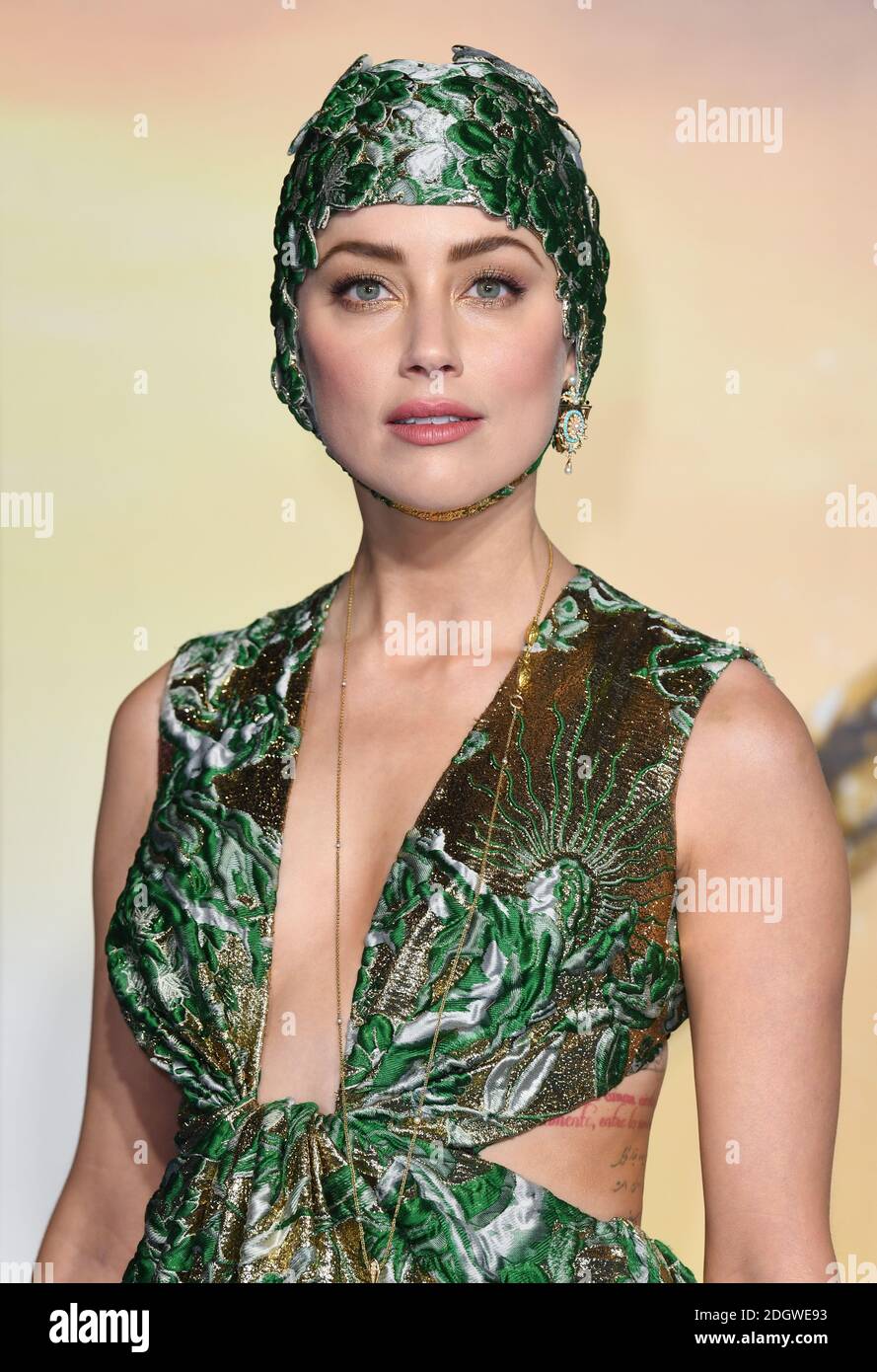 Amber Heard arriving at the World Premiere of Aquaman, Cineworld