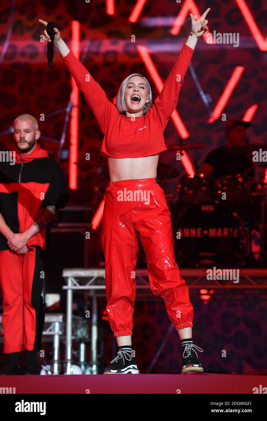 Anne Marie on stage during day one of Capital's Jingle Bell Ball 2018 ...
