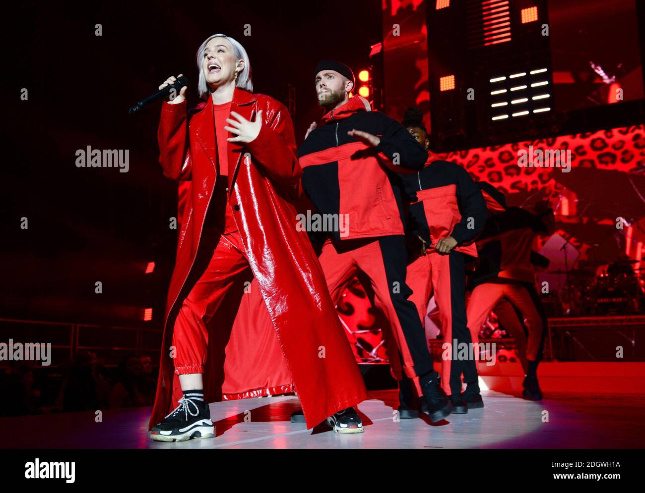 Anne Marie on stage during day one of Capital's Jingle Bell Ball 2018 ...