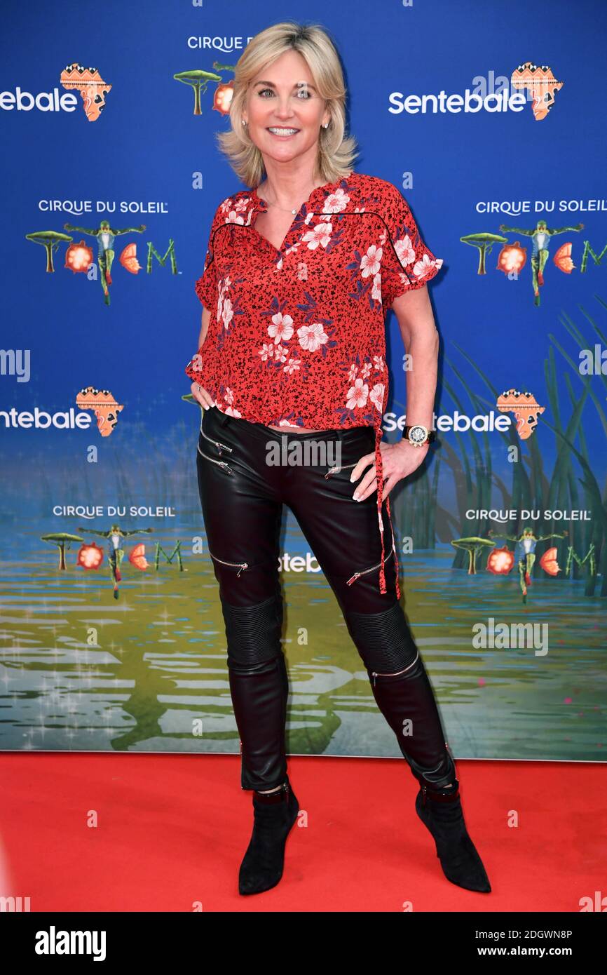 Anthea Turner attending the Cirque Du Soleil Totem premiere at the