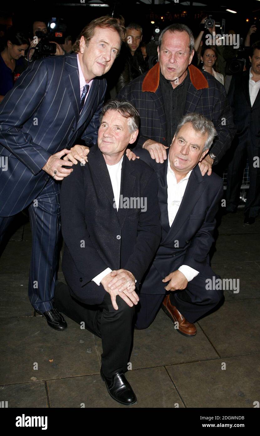 Monty python cast arriving at the spamalot stage show gala night
