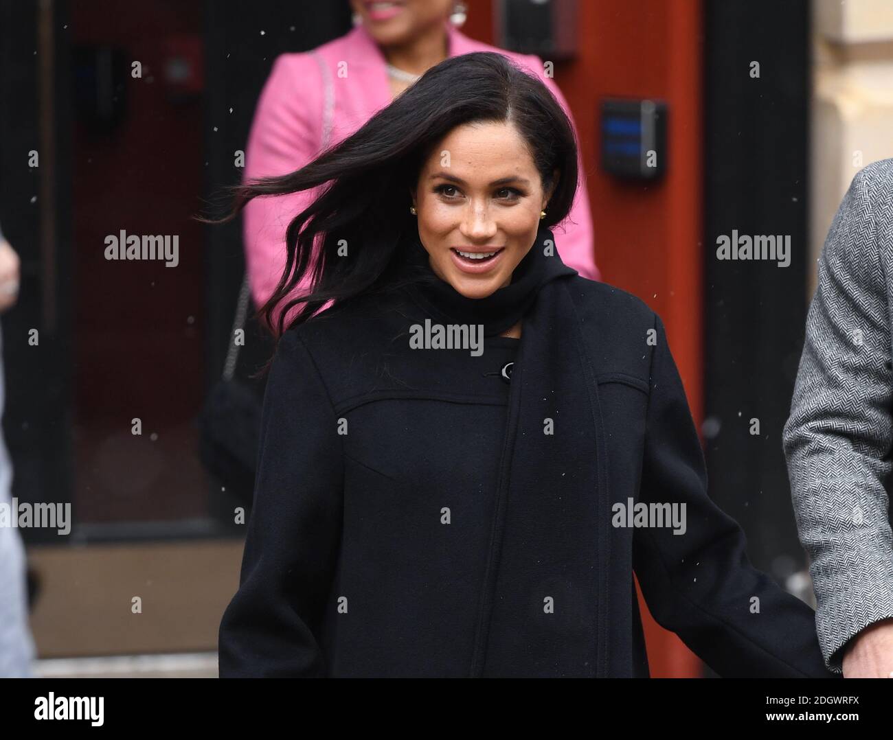 The Duchess of Sussex after their visit to the Bristol Old Vic Theatre. Picture Credit Should Read: Doug Peters/EMPICS Stock Photo