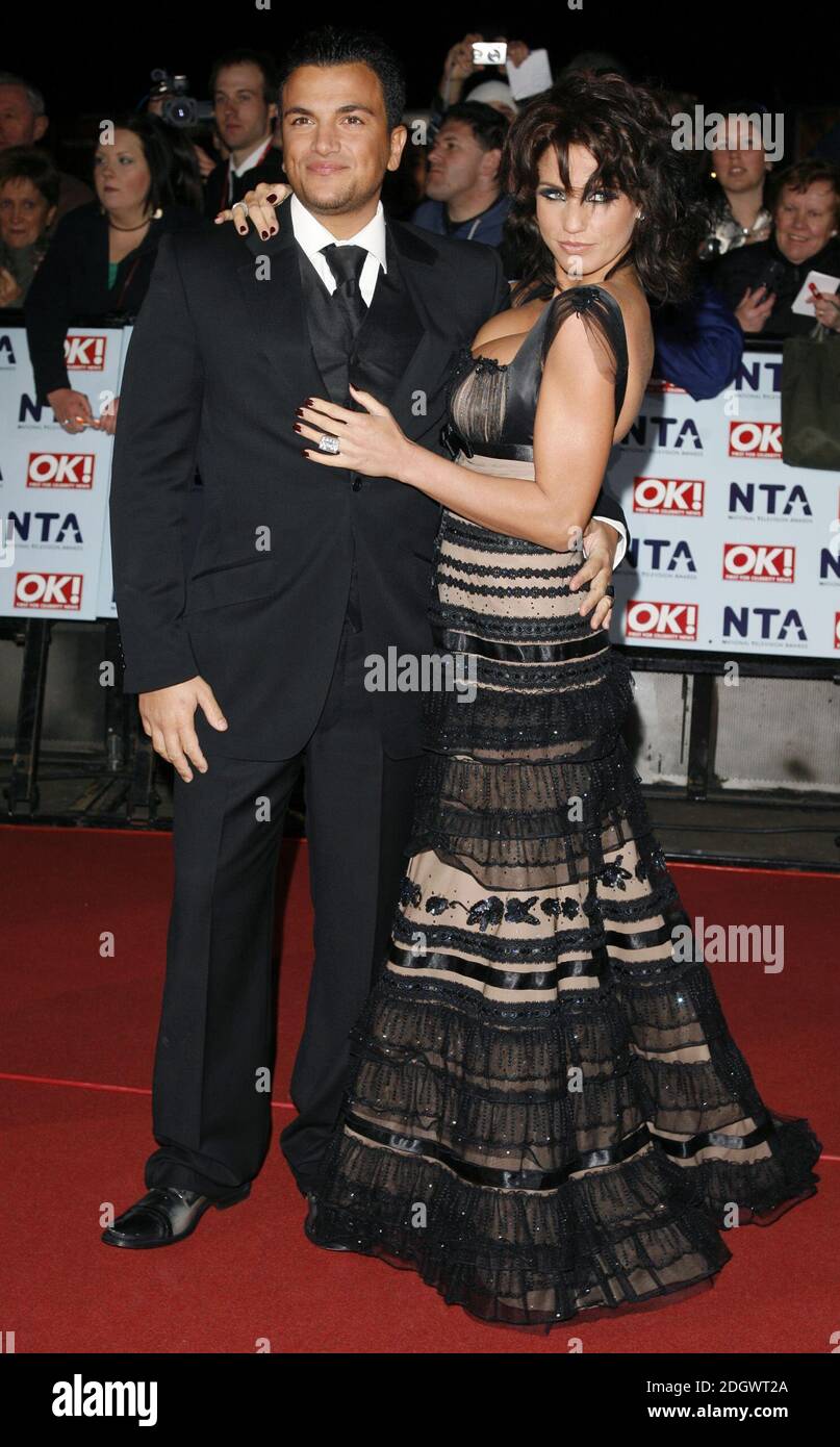 Jordan and Peter Andre arriving at the National Television Awards 2006 ...