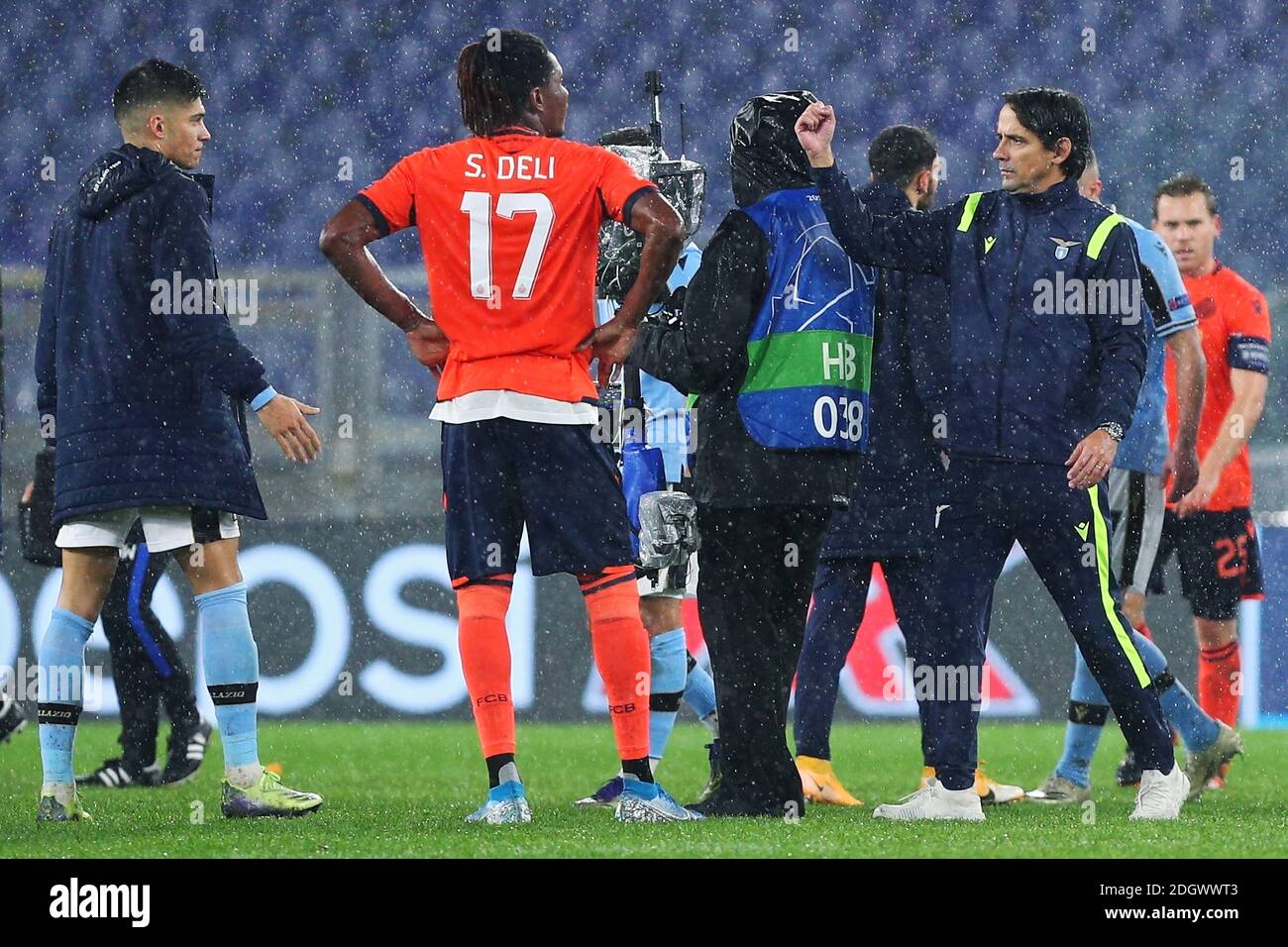 Rome Italy 8th Dec 2020 Lazio Head Coach Simone Inzaghi Celebrate At The End Of The