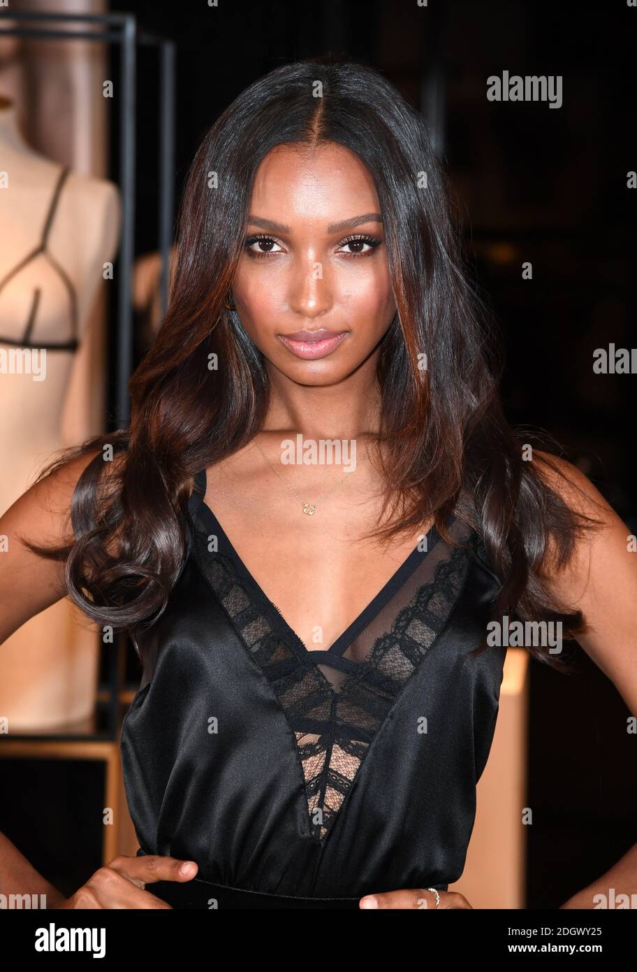 Jasmine Tookes visits Victoria's Secret New Bond Street, London