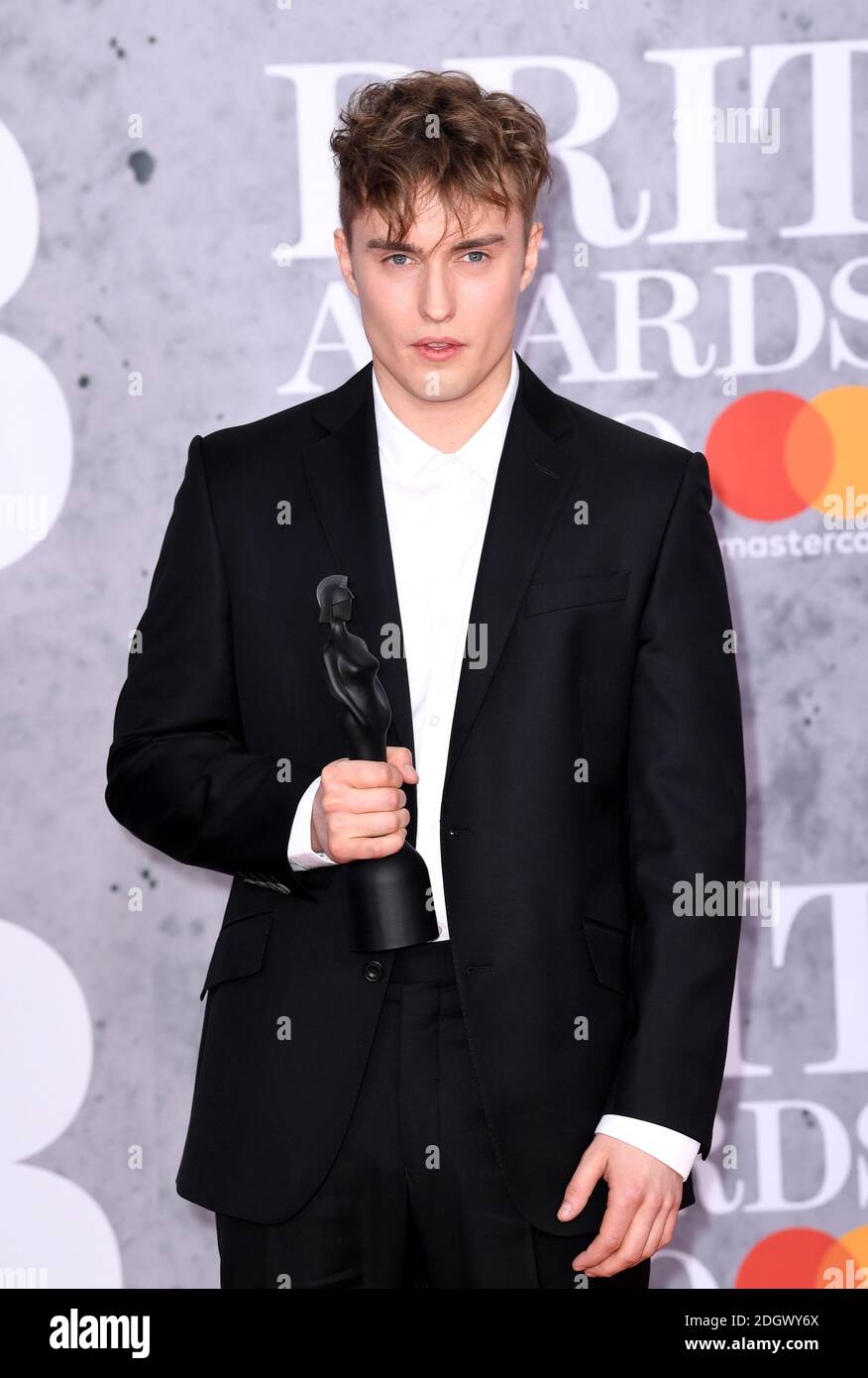 Sam Fender attending the Brit Awards 2019 at the O2 Arena, London. Photo credit should read
