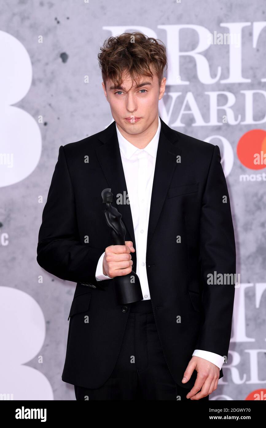 Sam Fender attending the Brit Awards 2019 at the O2 Arena, London. Photo credit should read