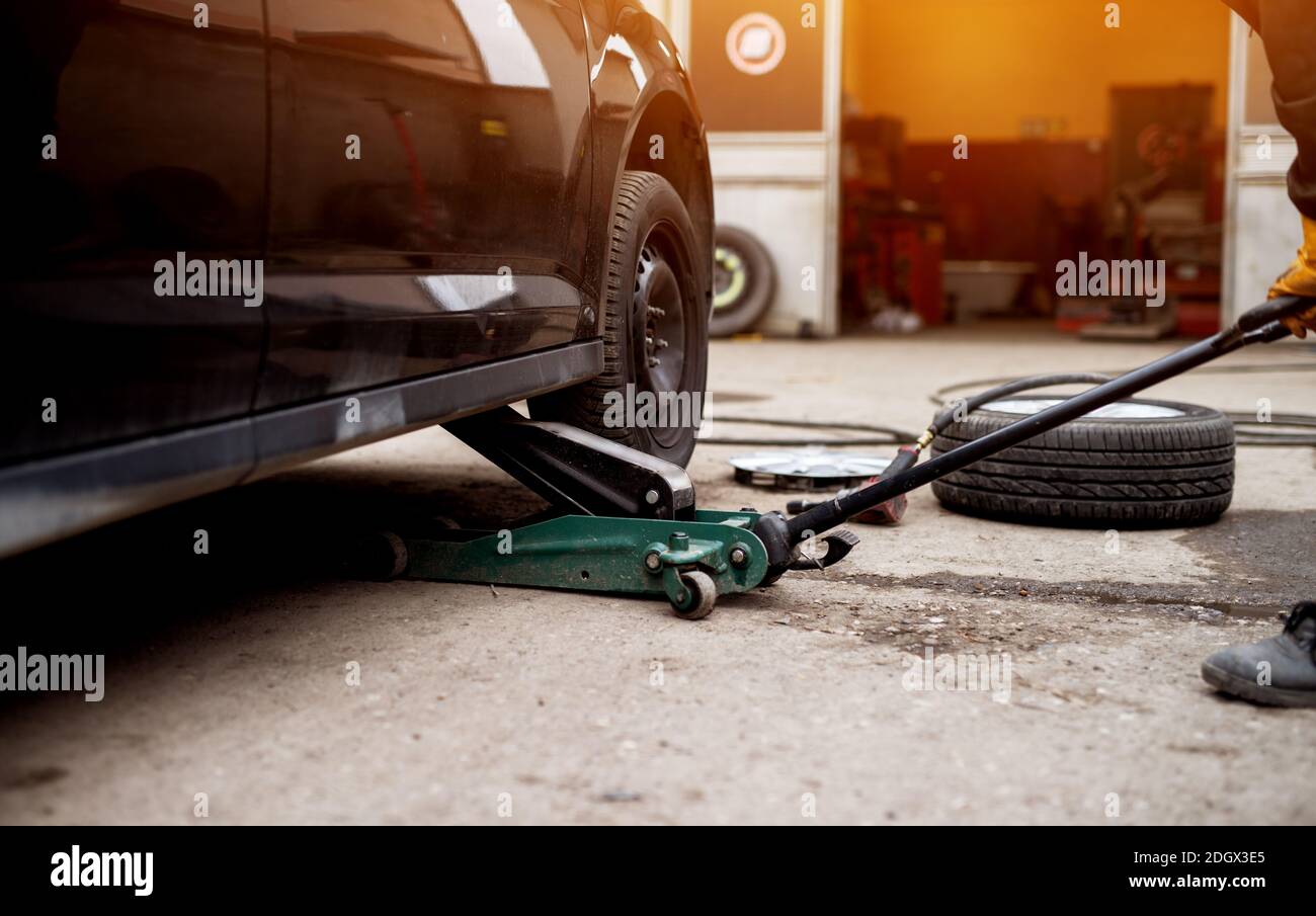 Tire installation concept Stock Photo Alamy