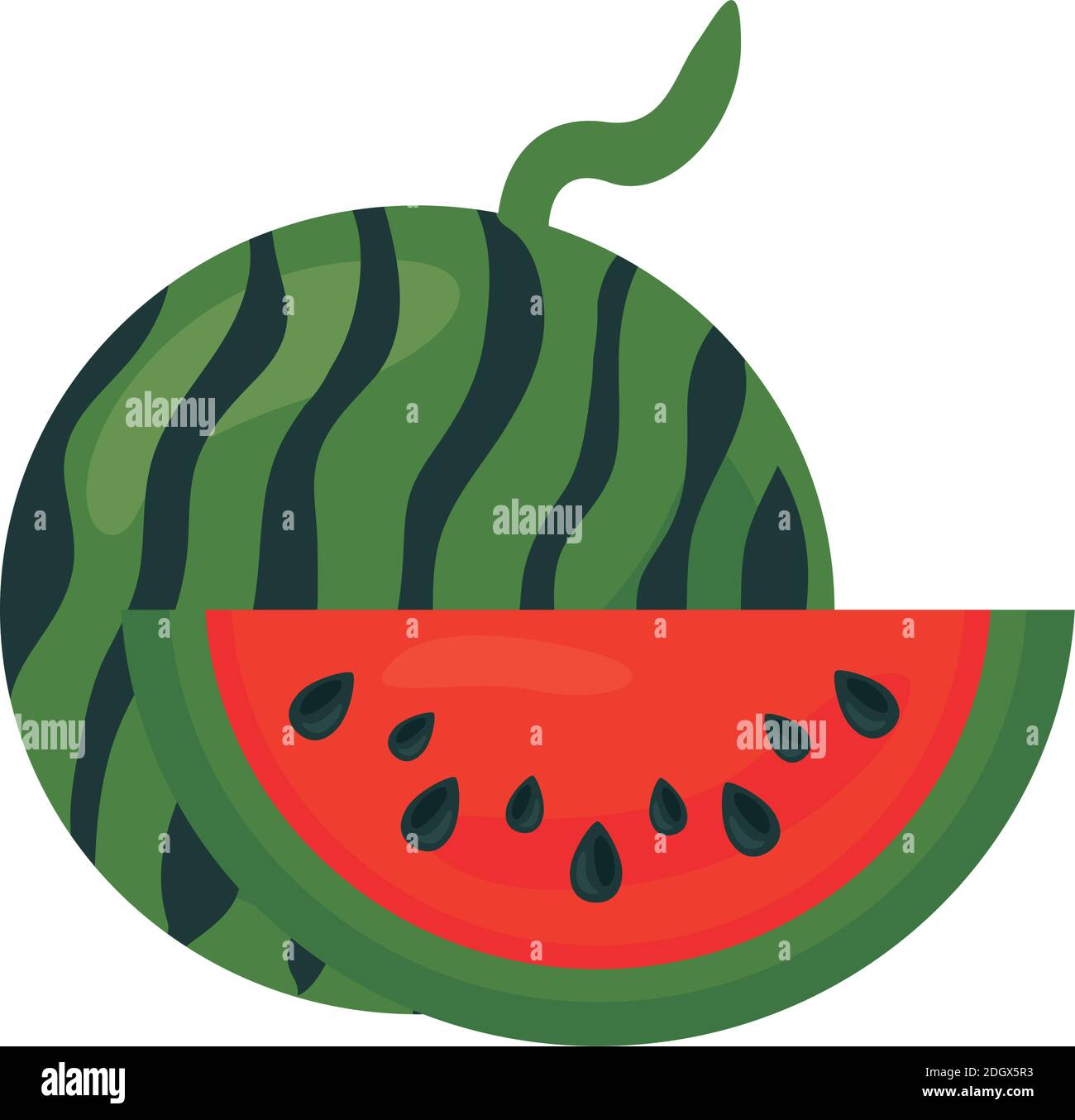 fresh watermelon fruit healthy food icon vector illustration design ...