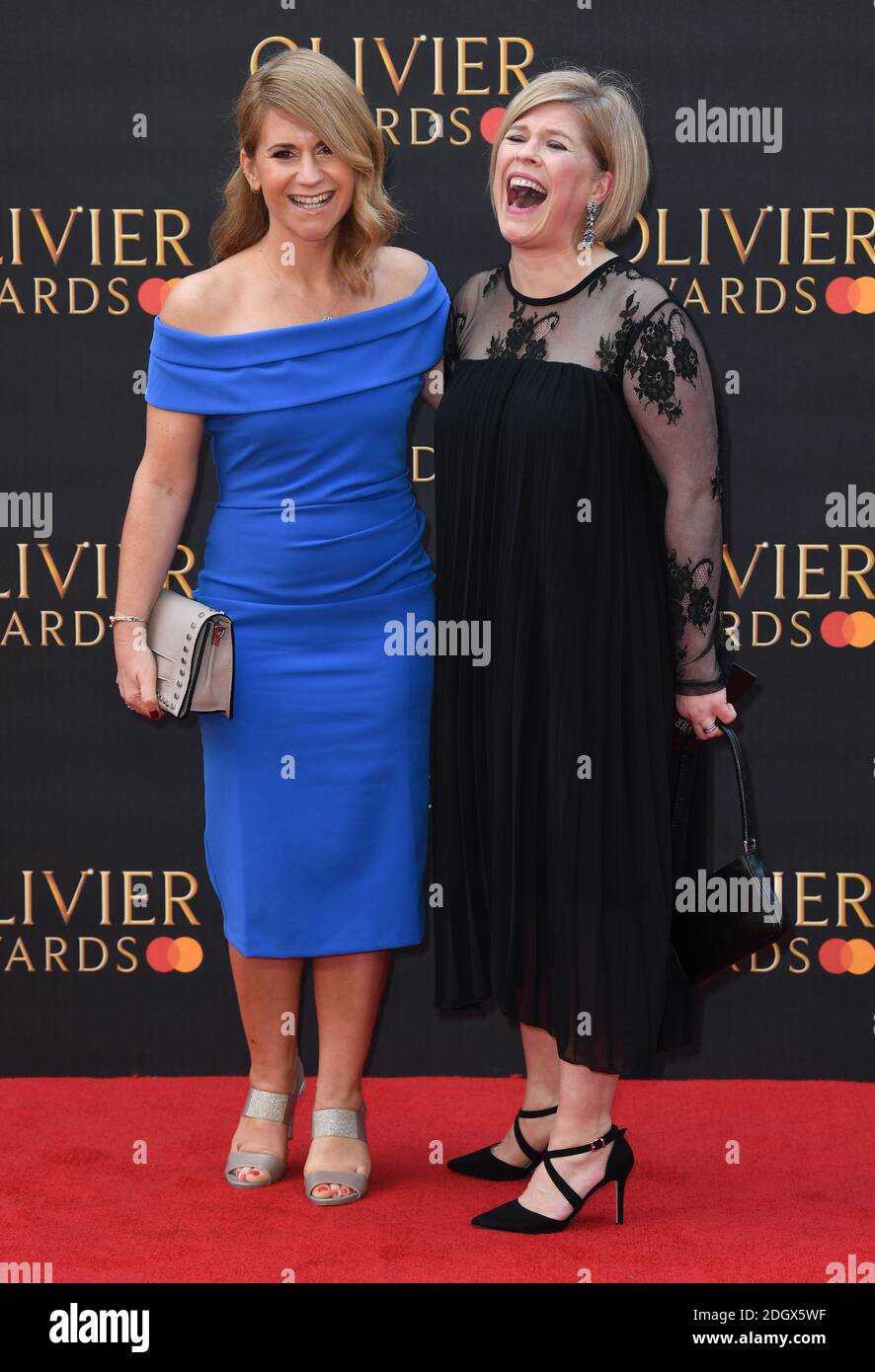 Harriet Scott and Emma B attending the Laurence Olivier Awards, Royal  Albert Hall, London. Photo credit should read: Doug Peters/EMPICS  Entertainment Stock Photo - Alamy