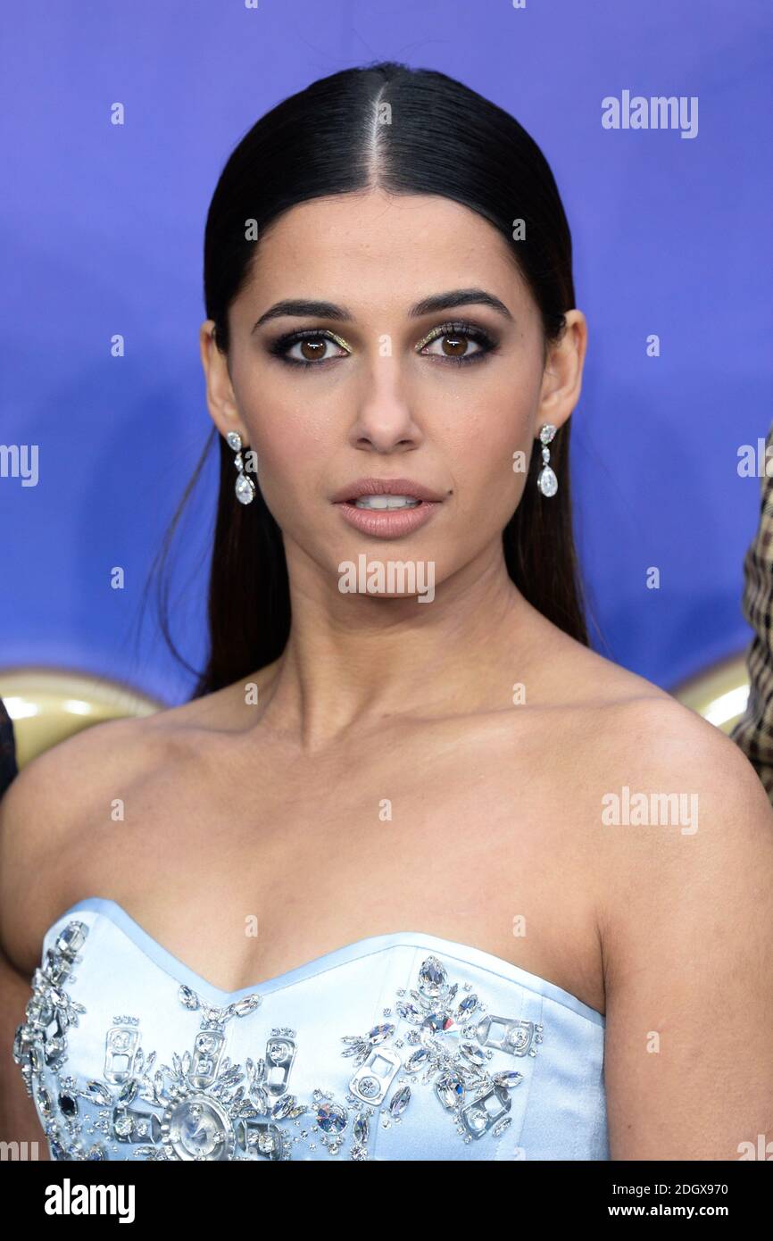 Naomi Scott attending the Aladdin European Premiere held at the ODEON Luxe Leicester Square, London Stock Photo