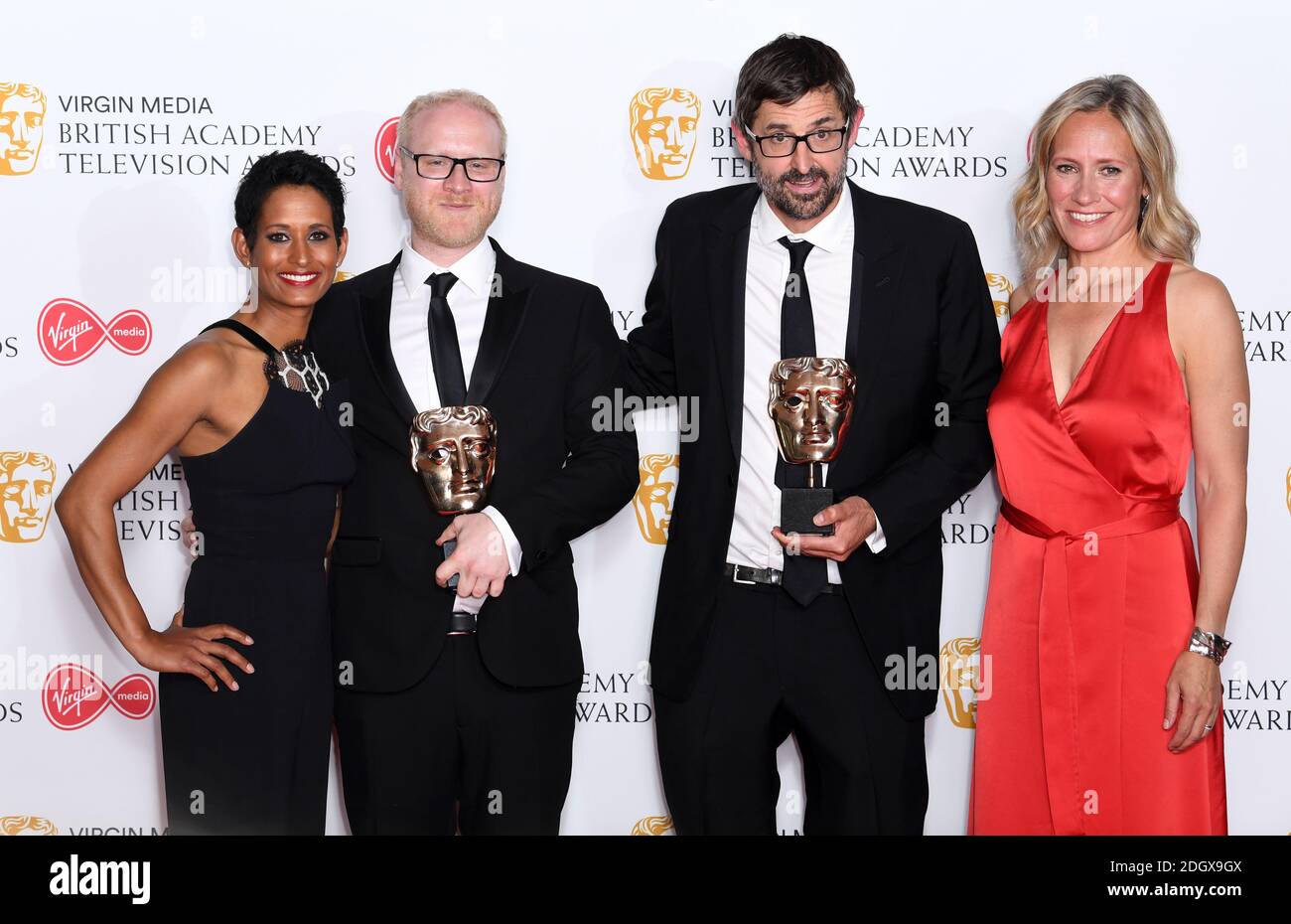 Naga Munchetty, Aaron Fellowes, Louis Theroux and Sophie Rayworth in