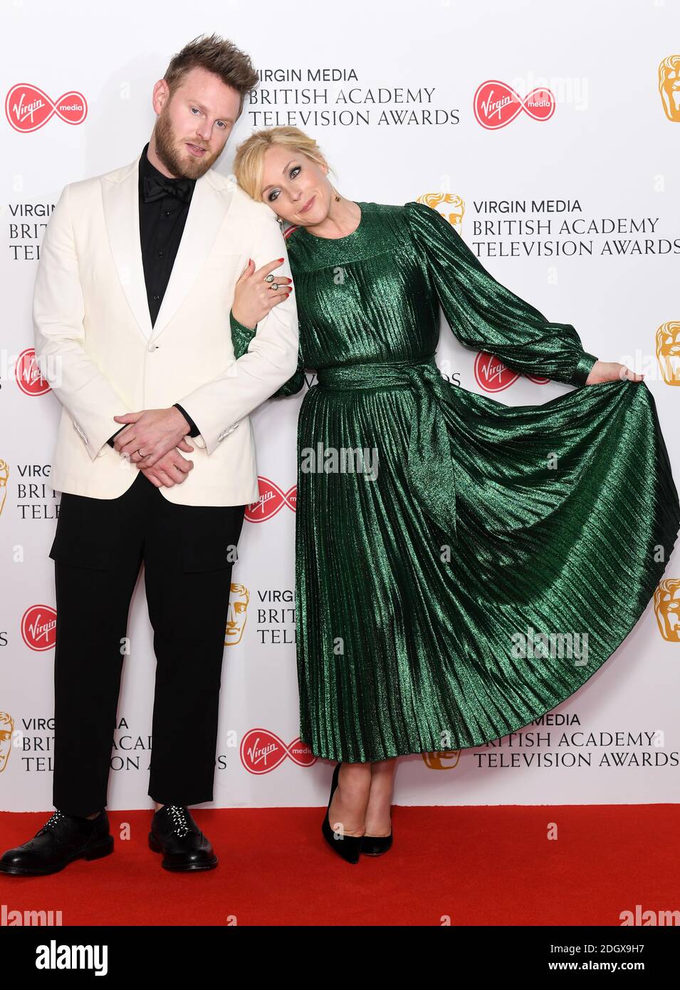 Bobby Berk and Jane Krakowski during the Virgin Media BAFTA TV awards
