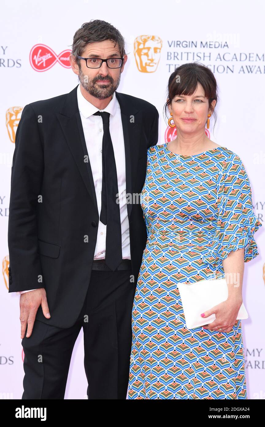 Louis Theroux and Nancy Strang attending the Virgin Media BAFTA TV awards, held at the Royal Festival Hall in London. Photo credit should read: Doug Peters/EMPICS Stock Photo