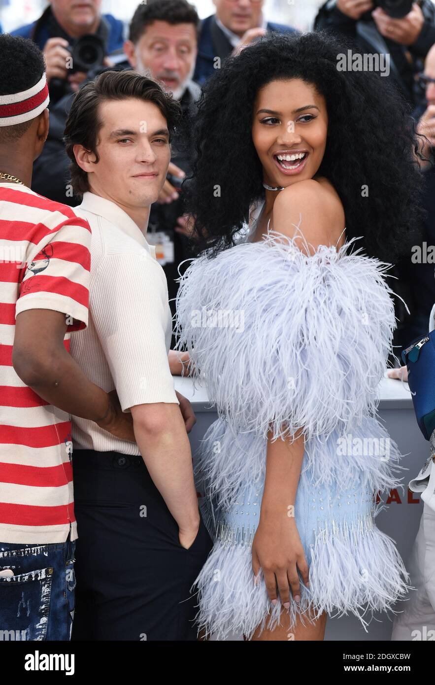 Fionn Whitehead and Leyna Bloom attending the Port Authority photocall