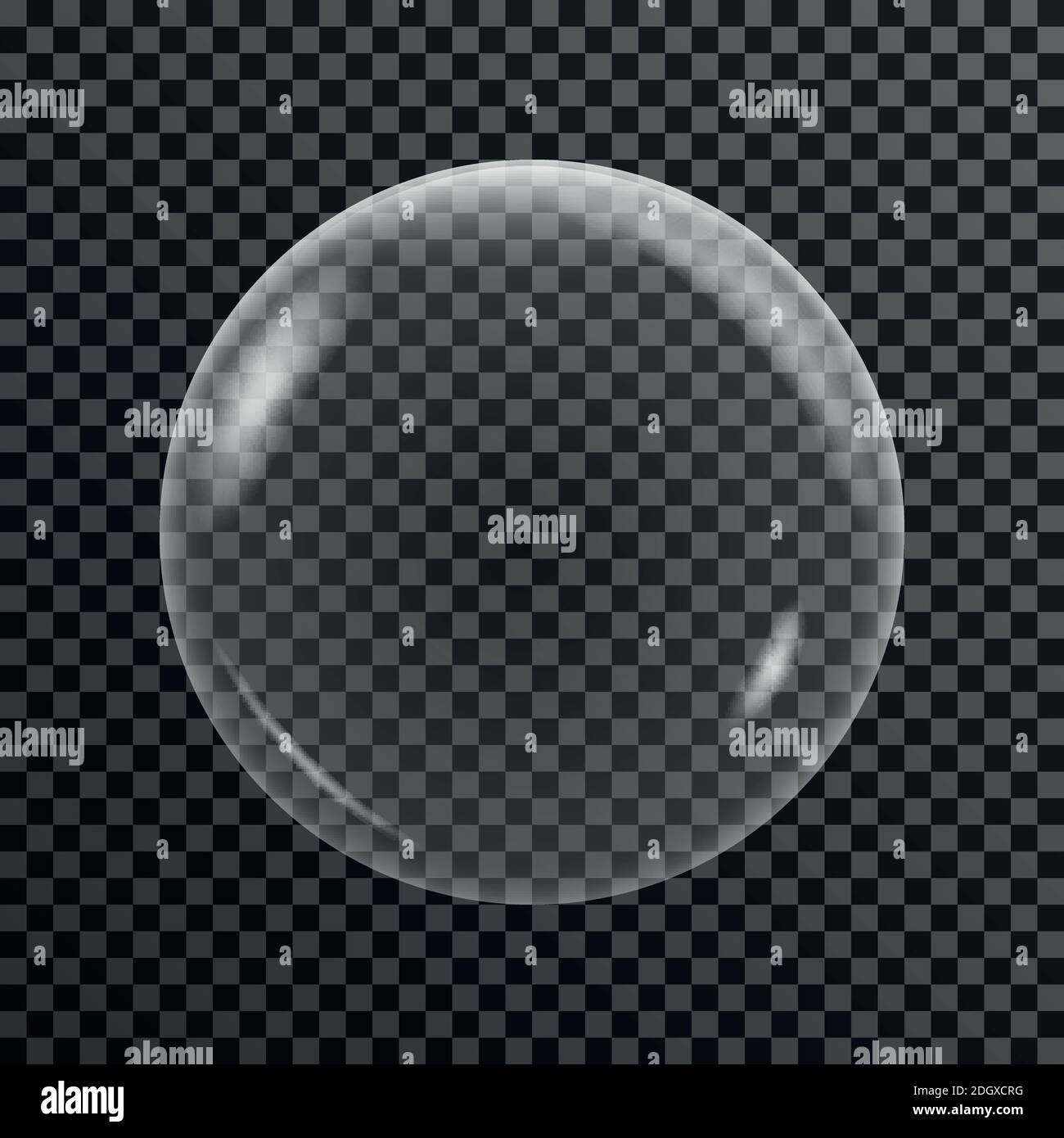 Soap bubbles realistic set on transparent background isolated vector ...