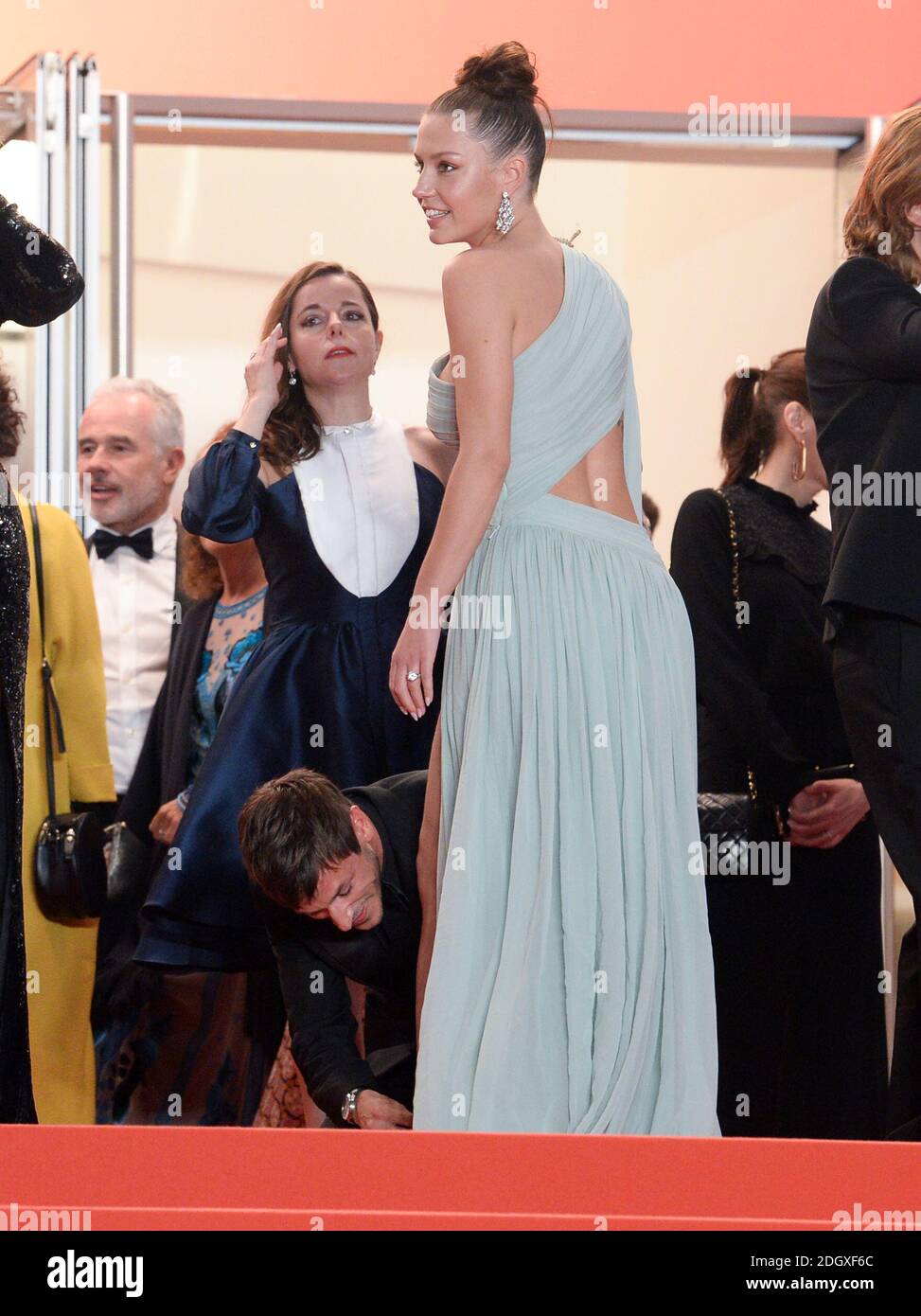 Gaspard Ulliel and Adele Exarchopoulos attending the Sibyl premiere